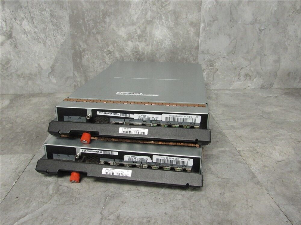 2 NetApp 111-00524+B0 X3244A-R5 FAS2040 SAS SCSI FIber Storage Controller Module