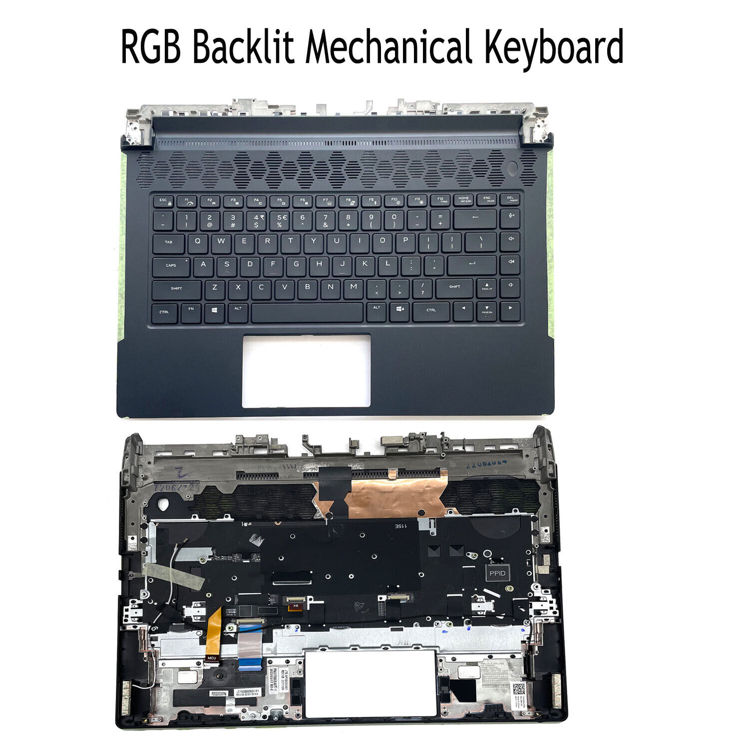 New For Dell Alienware M15 R5 R6 R7 Palmrest Mechanical Keyboard Backlit 00P3H1