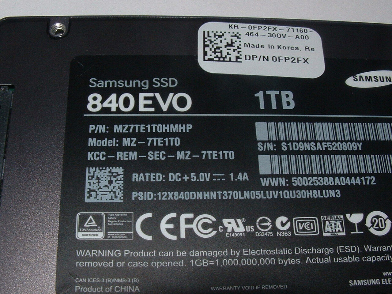 Samsung 840 EVO 2.5