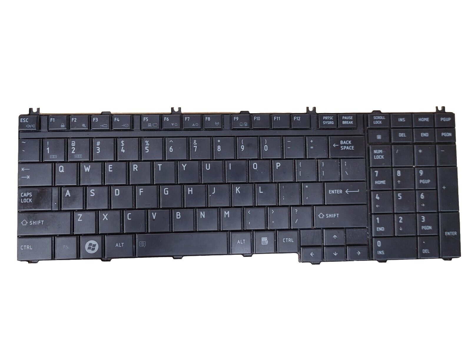 Used genuine for Toshiba L500 A500 F501 P505 V101602AS1 US keyboard