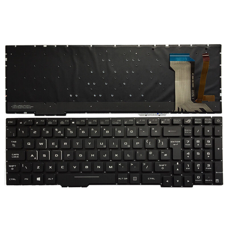NEW For ASUS Rog GL553VD GL553VE GL553VW UK Laptop Keyboard with backlit