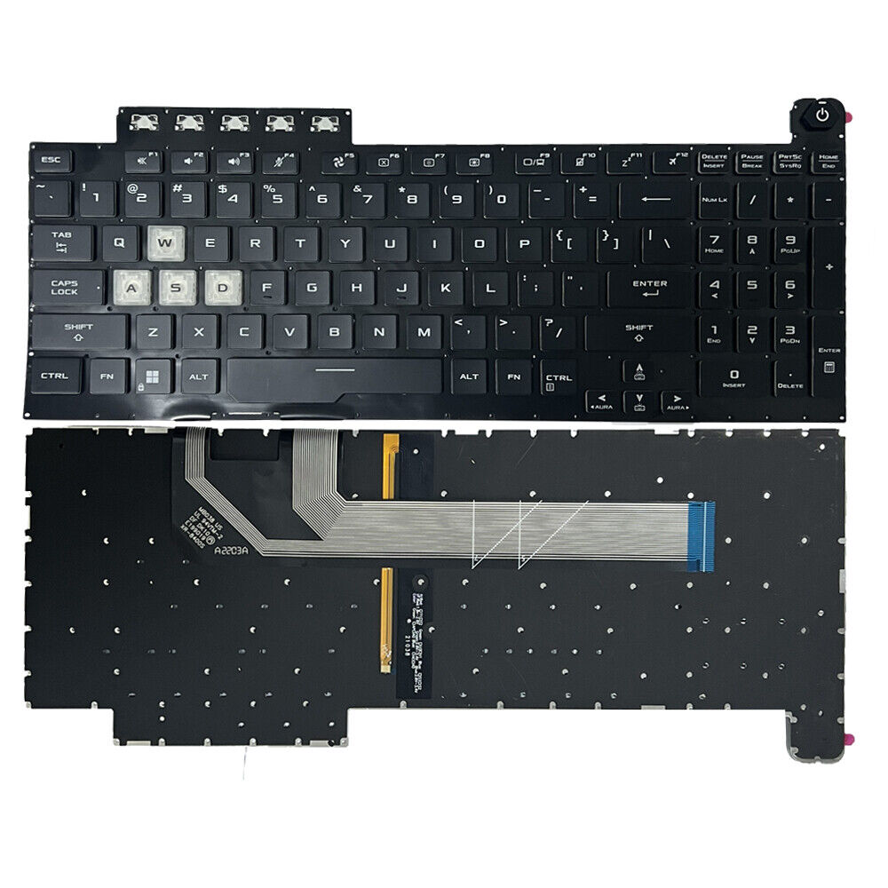 Black US Backlit Keyboard fit ASUS TUF Gaming F15 FX506 FA506 FA506Q FX506L  