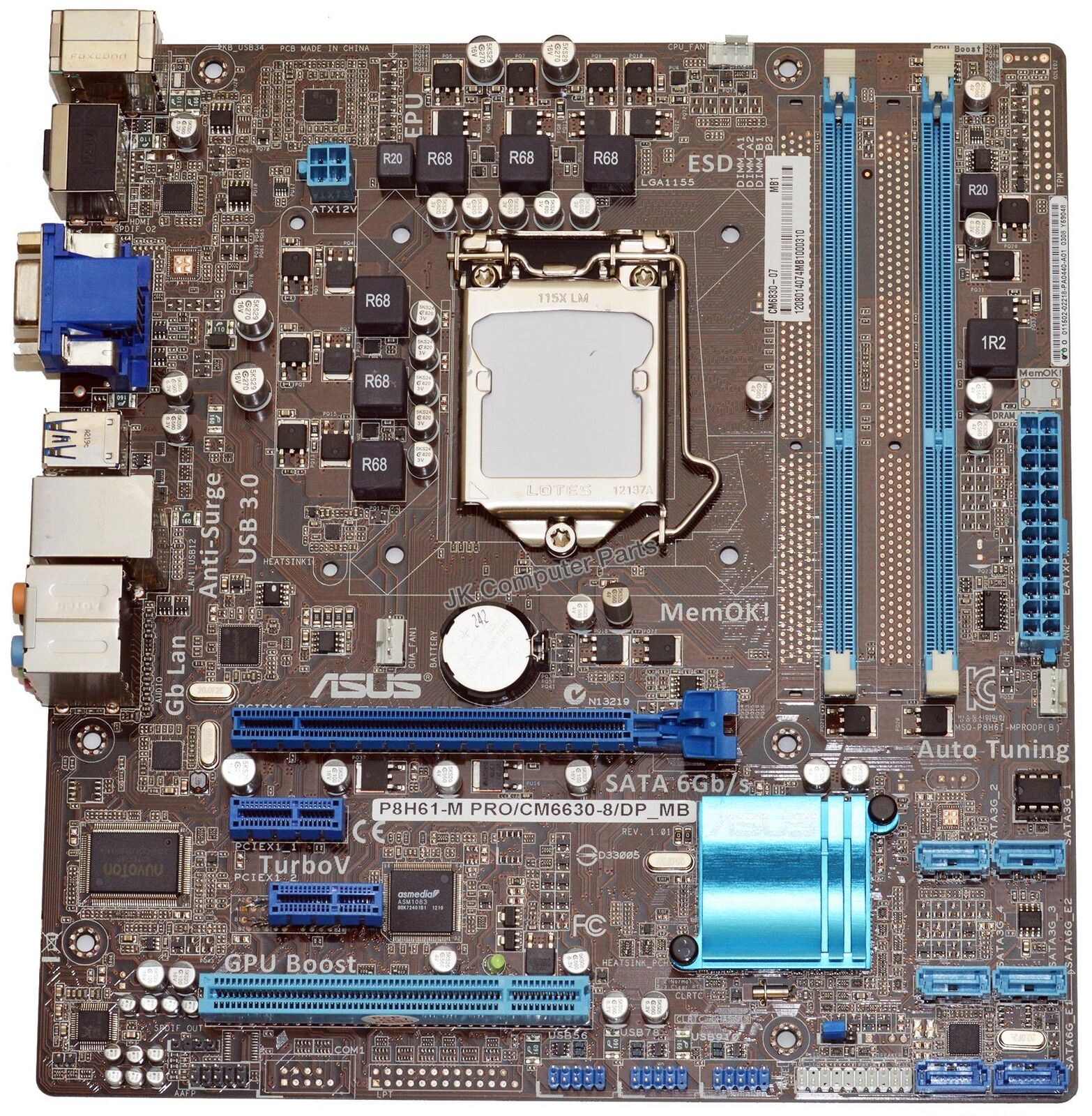 Asus Essentio CM6630 Intel Desktop Motherboard s1155