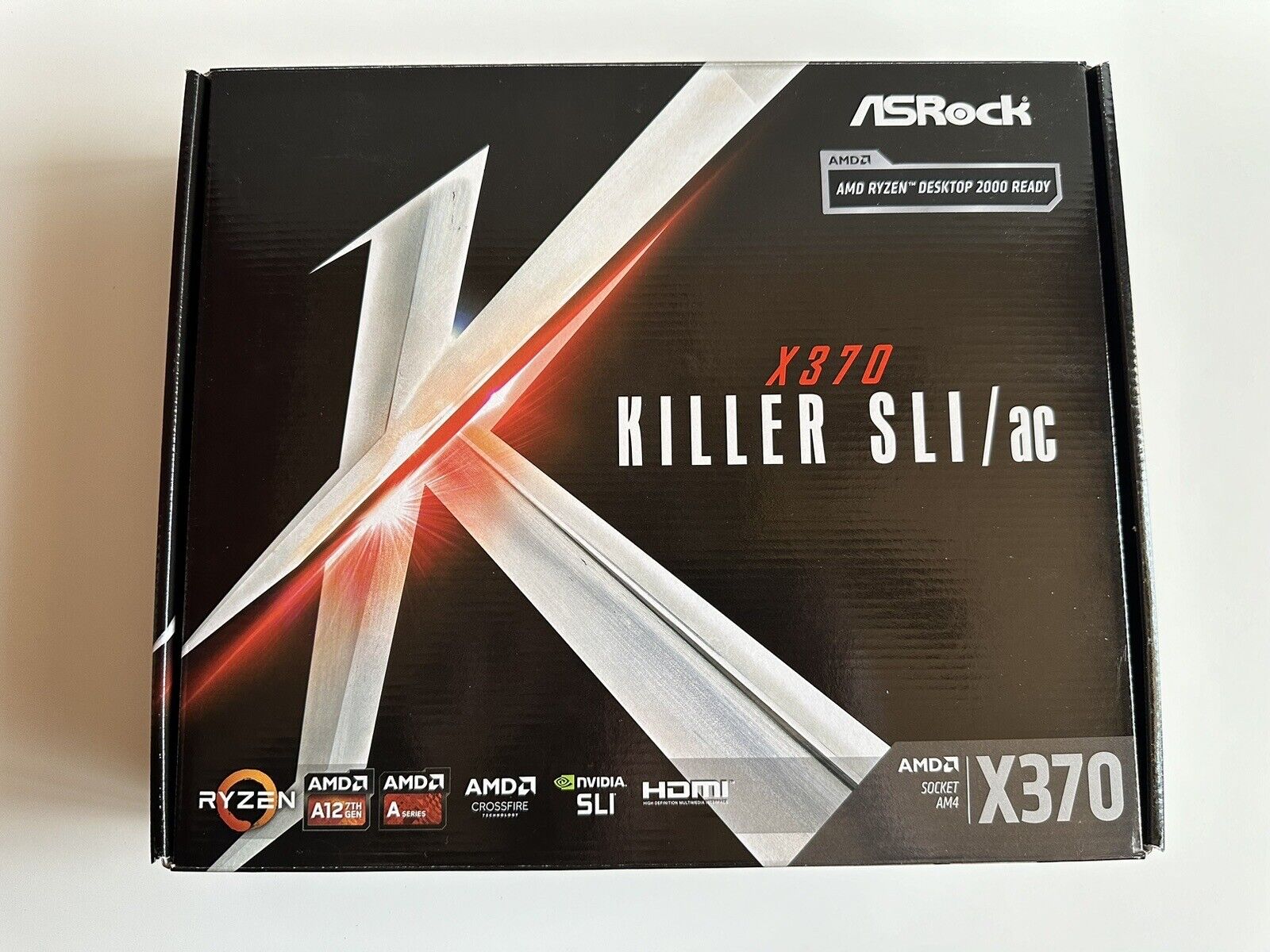 ASRock X370 KILLER SLI Desktop Motherboard DDR 4 AM4