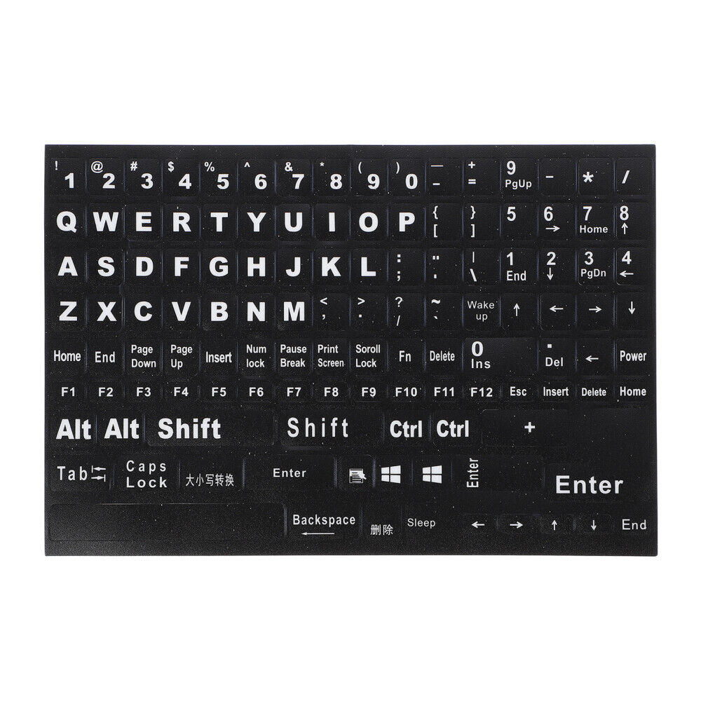  Russian Letters English Keyboard Stickers for Laptop Universal