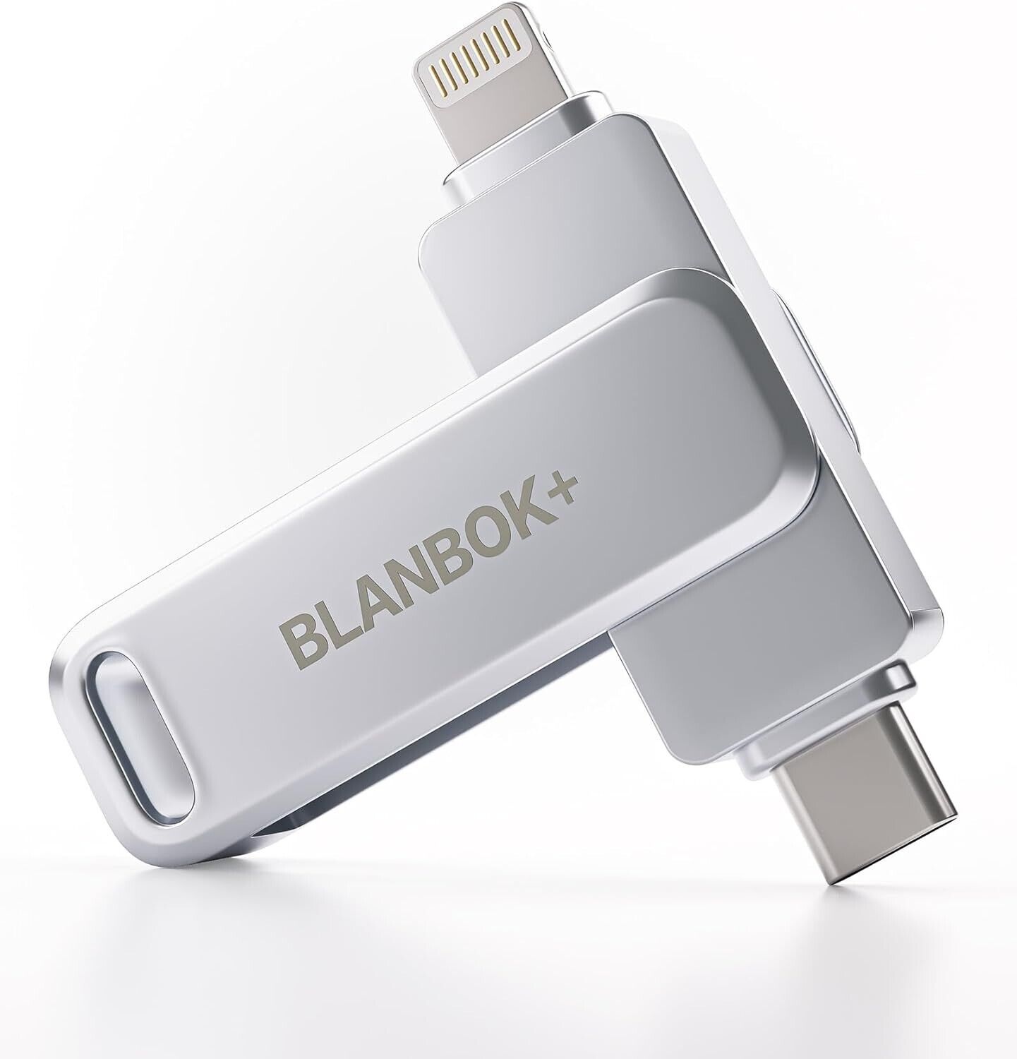 Blanbok+ MFi Certified 128GB Flash Drive for iPhone Photo Stick, USB Thumb Drive