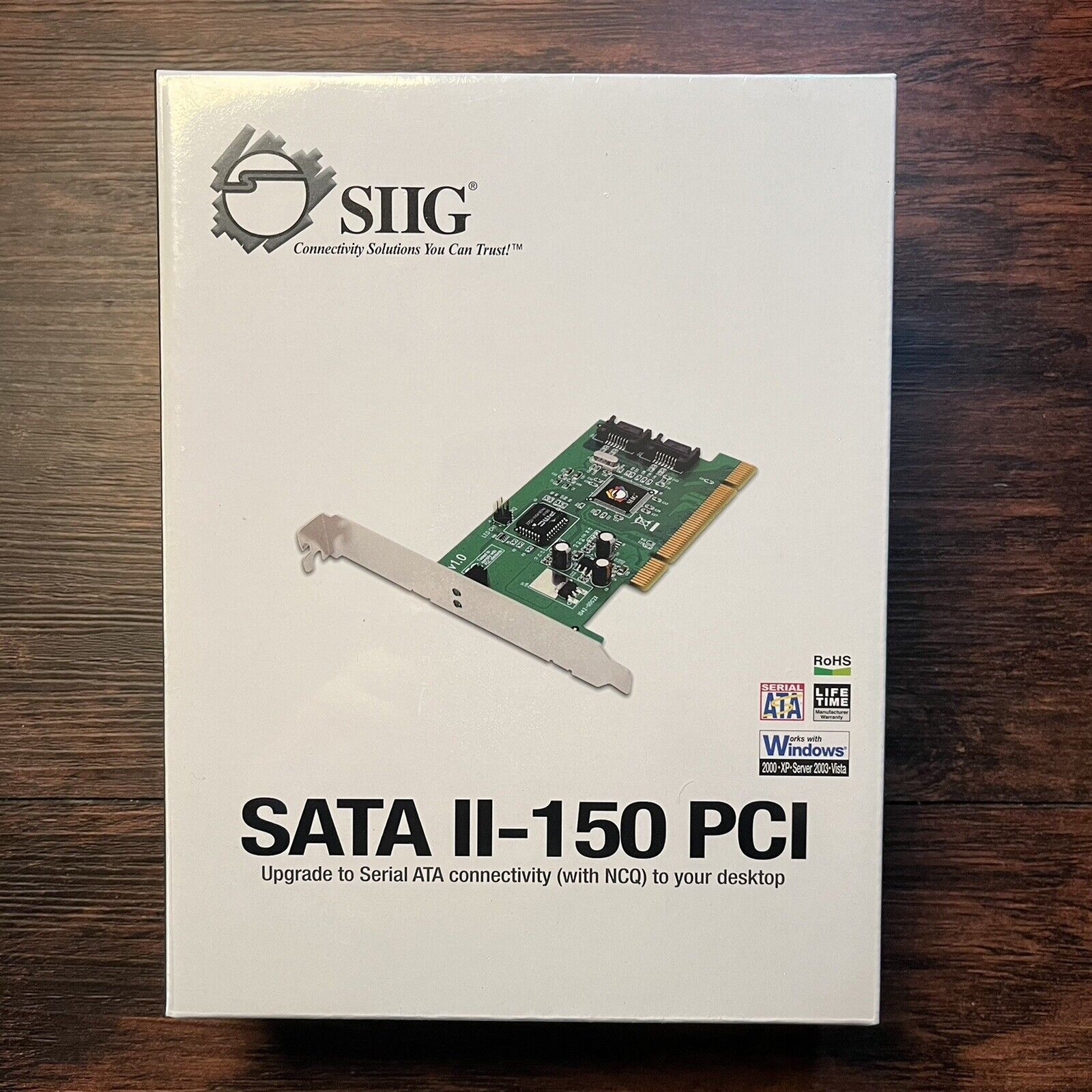 SIIG SATA II-150 PCI SATA Controller 1.5Gb/s For Windows 2K/XP/Vista/Server 2003