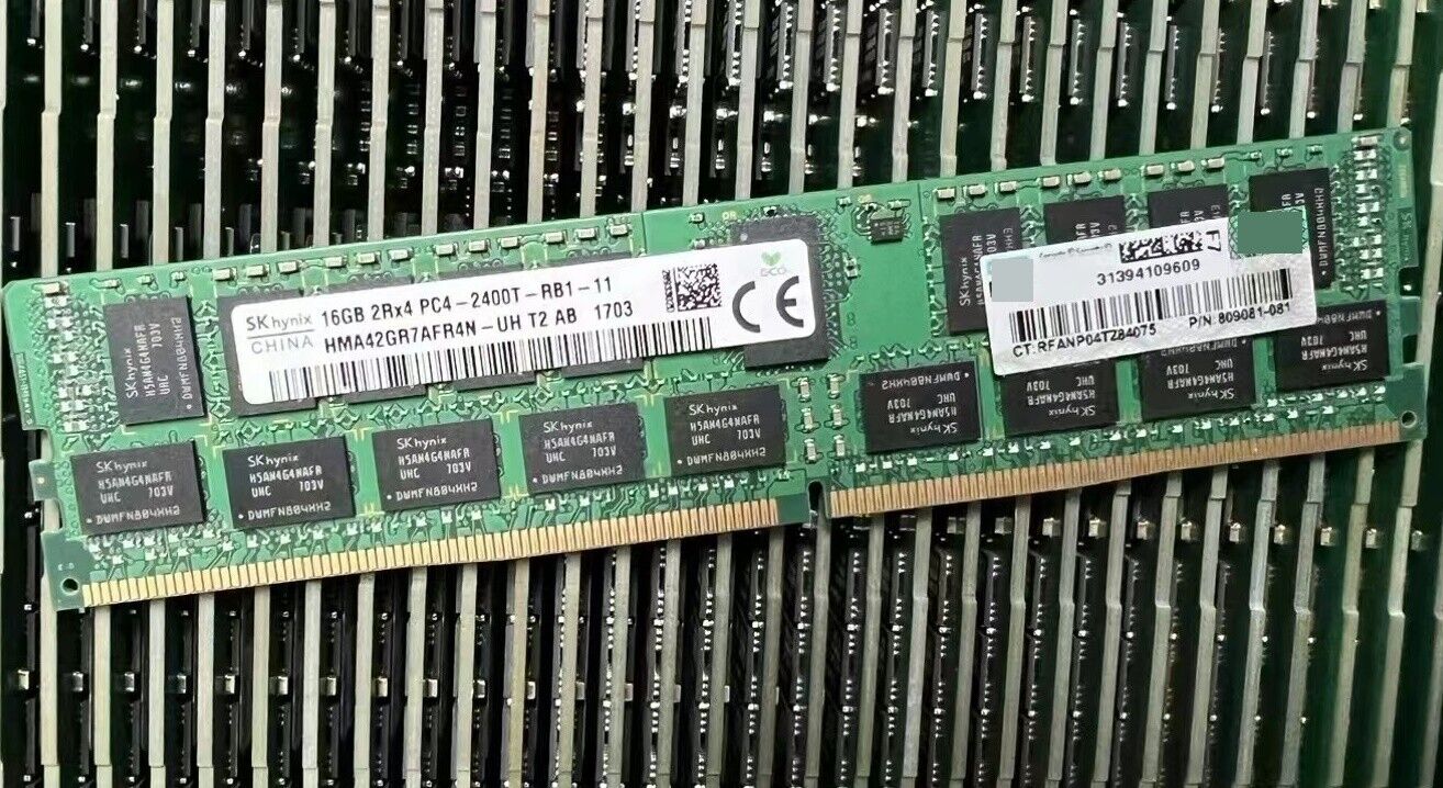 SK hynix 16GB DDR4 2400MHz Server RAM 2Rx4 PC4-2400T-RB1 HMA42GR7AFR4N-UH RDIMM