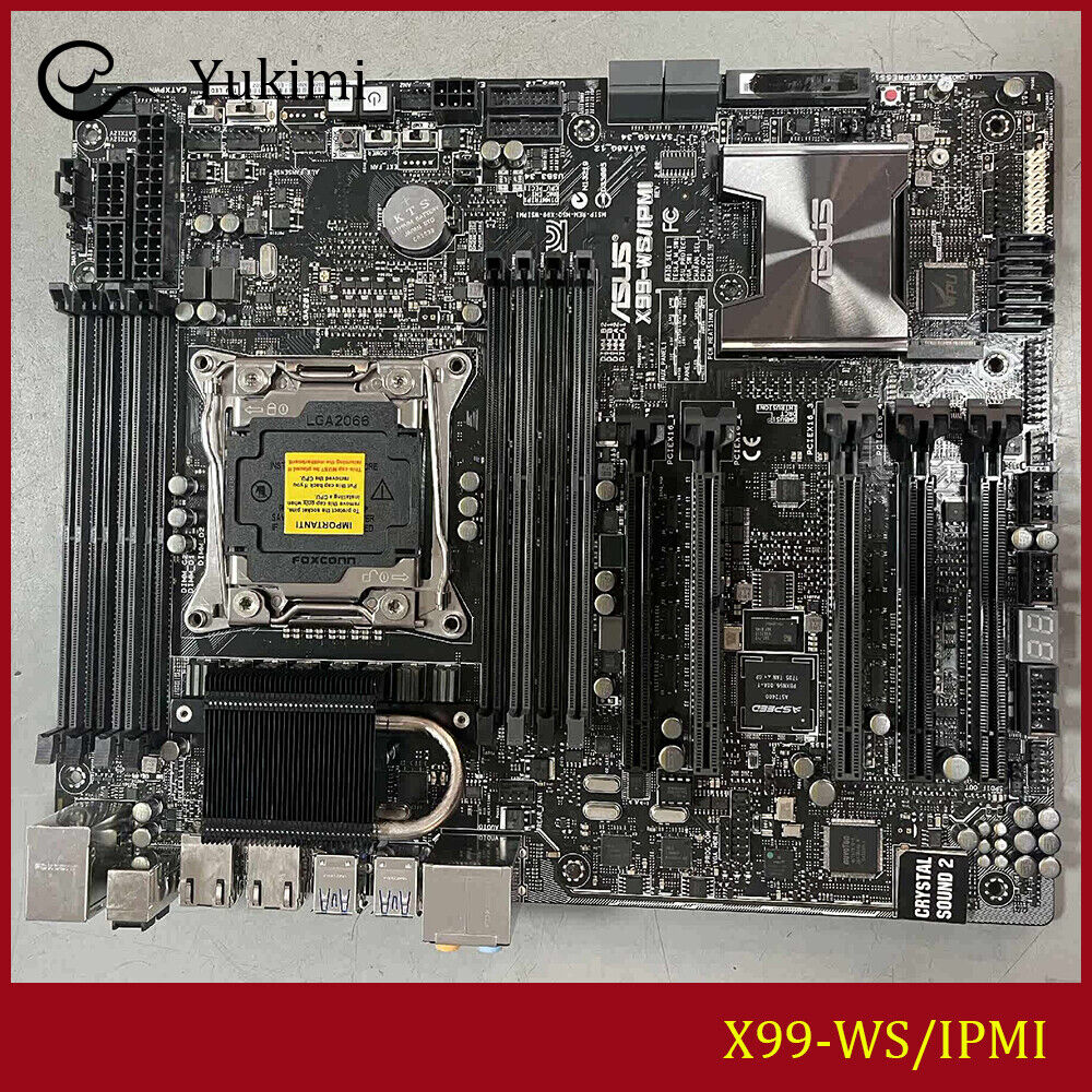FOR ASUS X99-WS/IPMI LGA 2011-V3 128GB DDR4 ATX Motherboard Test OK