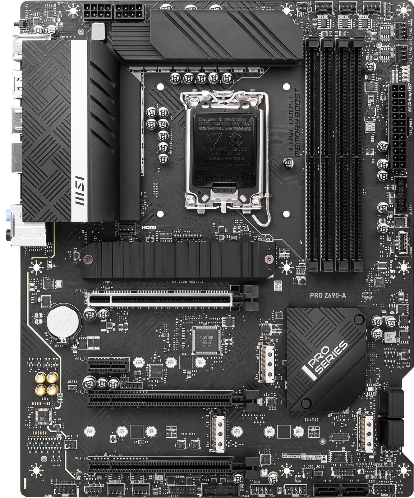 [REFURBISHED] MSI PRO Z690-A DDR4 INTEL USB3.2 Gen2x2 PCIE 5.0 ATX Motherboard