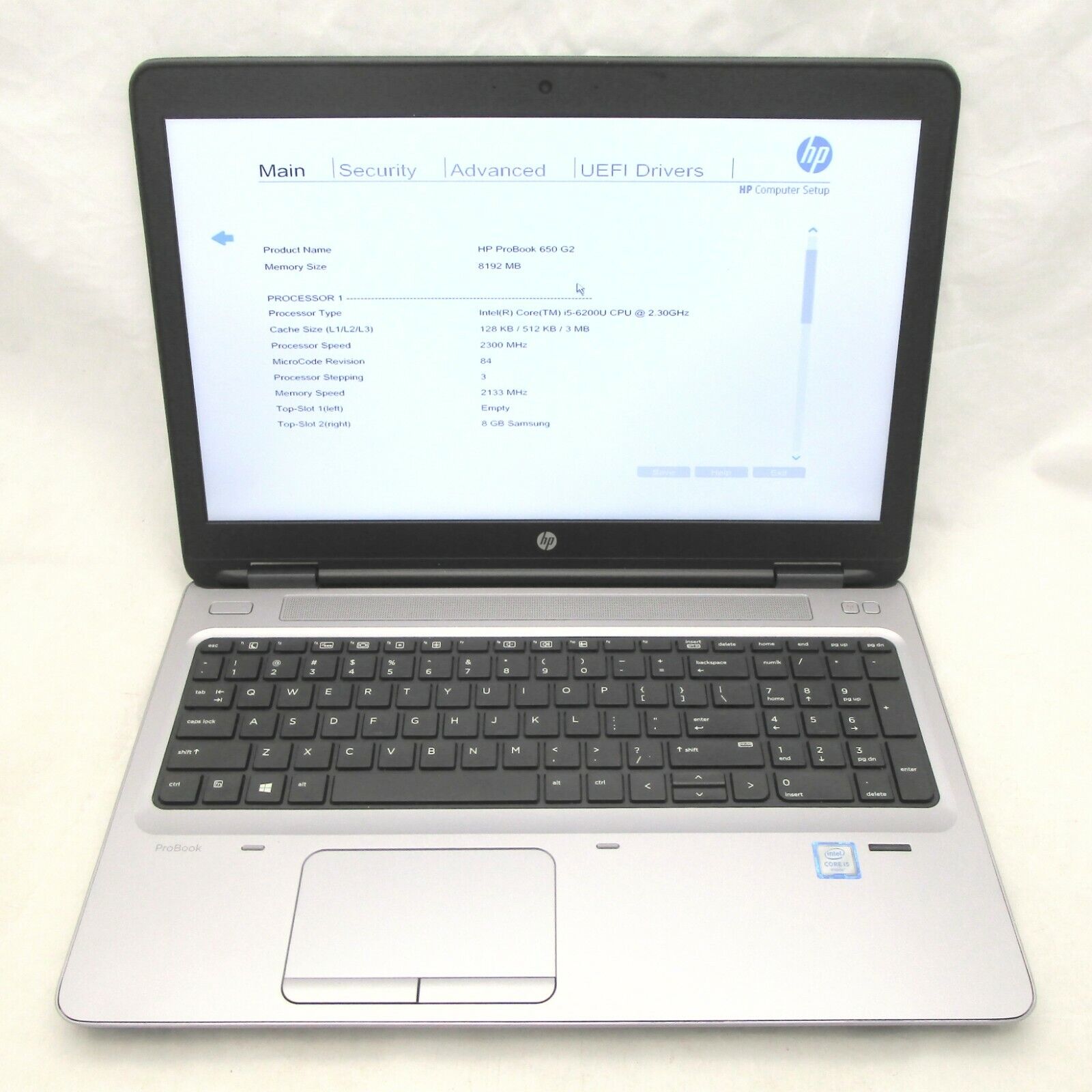 HP ProBook 650 G2 - Intel Core i5-6200U 2.3GHz, 8GB DDR4, 500GB HDD, No OS/AC