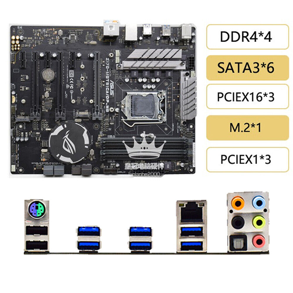 For ASUS Z170-I/GT51CA/DP_MB LGA1151 DDR4 Motherboard 100% Tested