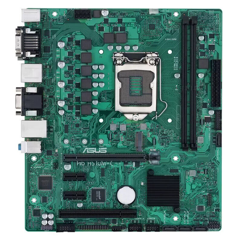 ASUS Pro H510M-C/CSM MicroATX Motherboard Intel 10/11th-Gen CPU (LGA1200)  Z590