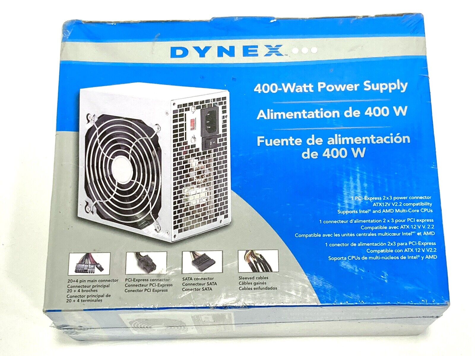 Dynex 400 Watt ATX CPU Computer Power Supply, DX-400WPS Sealed Unopened