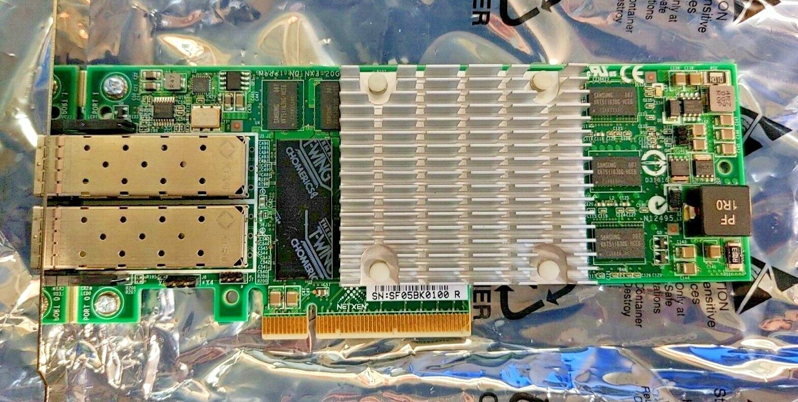Netxen 10GBase-SR NX3-20G Dual Port  PCI-E x8 HBA Full +2 Finisar FTLX8571D3BCL 
