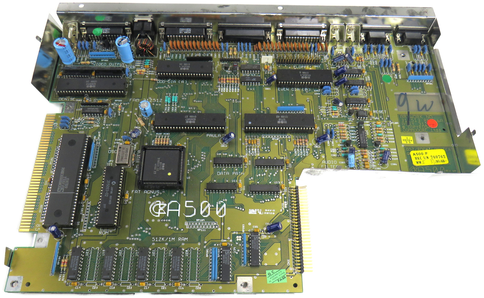 Commodore a500 motherboard 8372a 8813kd 8818ed 8364r7 5719 8362r8 8520a-1