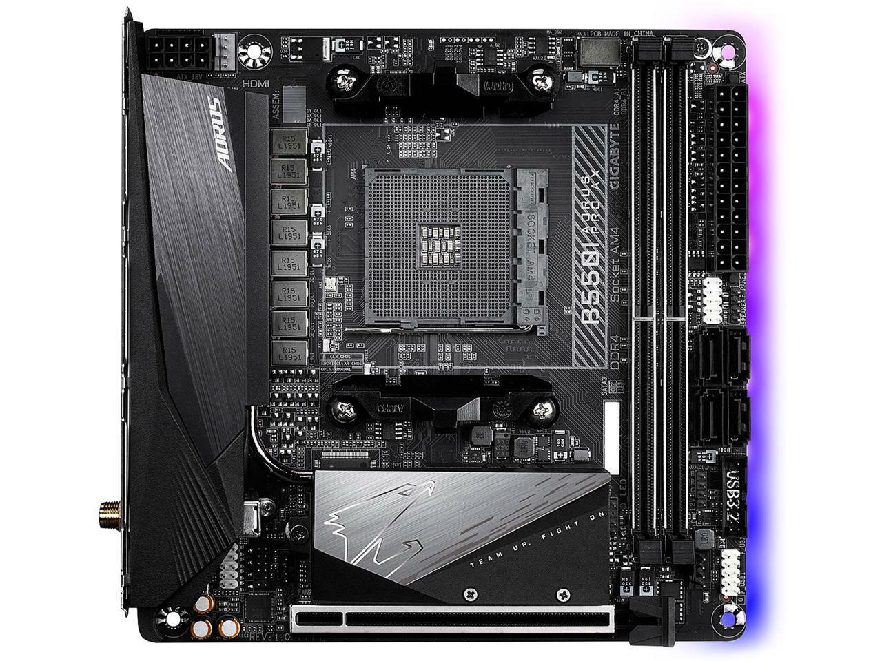 GIGABYTE B550I AORUS PRO AX AM4 AMD Mini-ITX Motherboard with Dual M.2