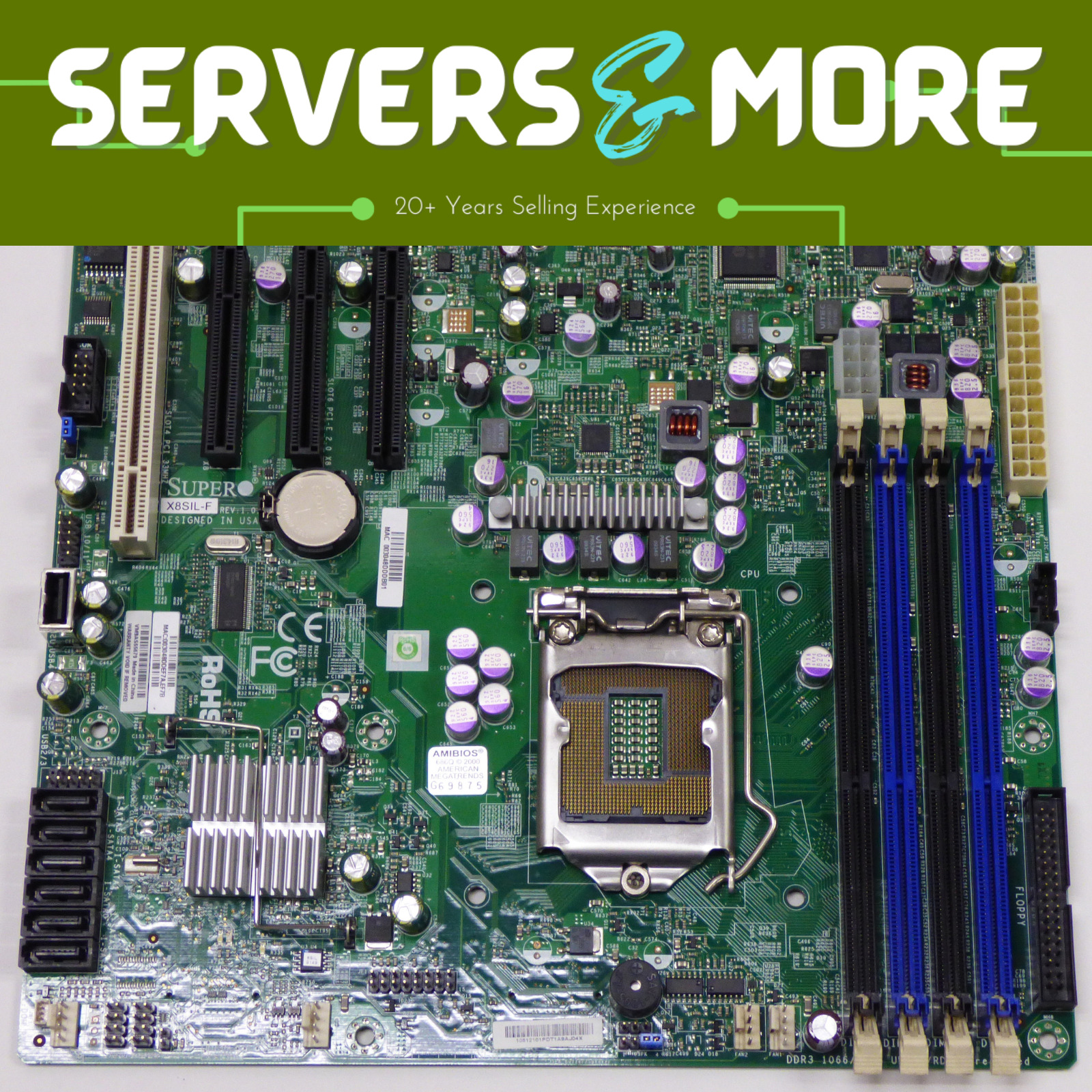 Supermicro X8SIL-F Server Motherboard | Socket LGA 1156 | Up to 32GB DDR3 ECC