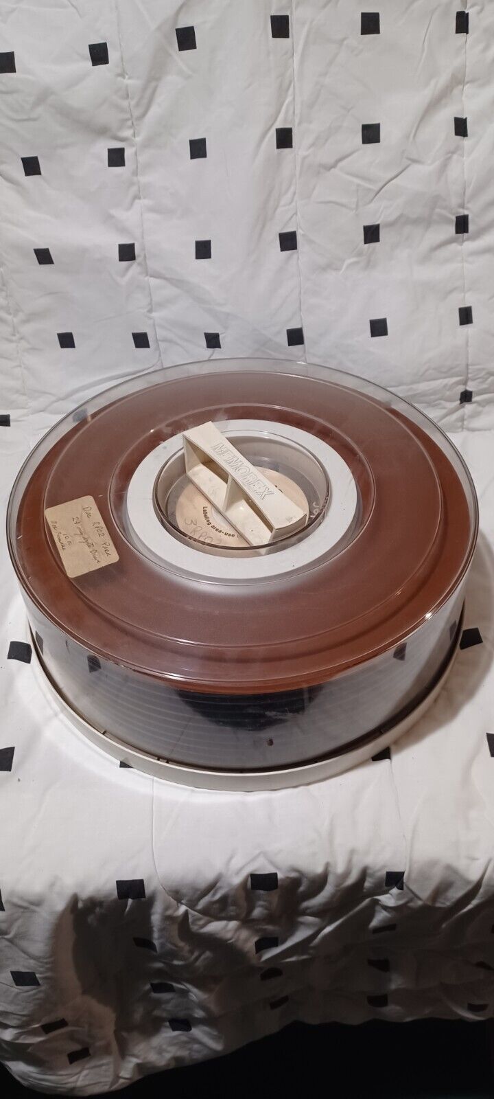 Vintage Hard Drive Disk Platter With Case   MEMOREX dec rp02 29 Mega Byte USA 10