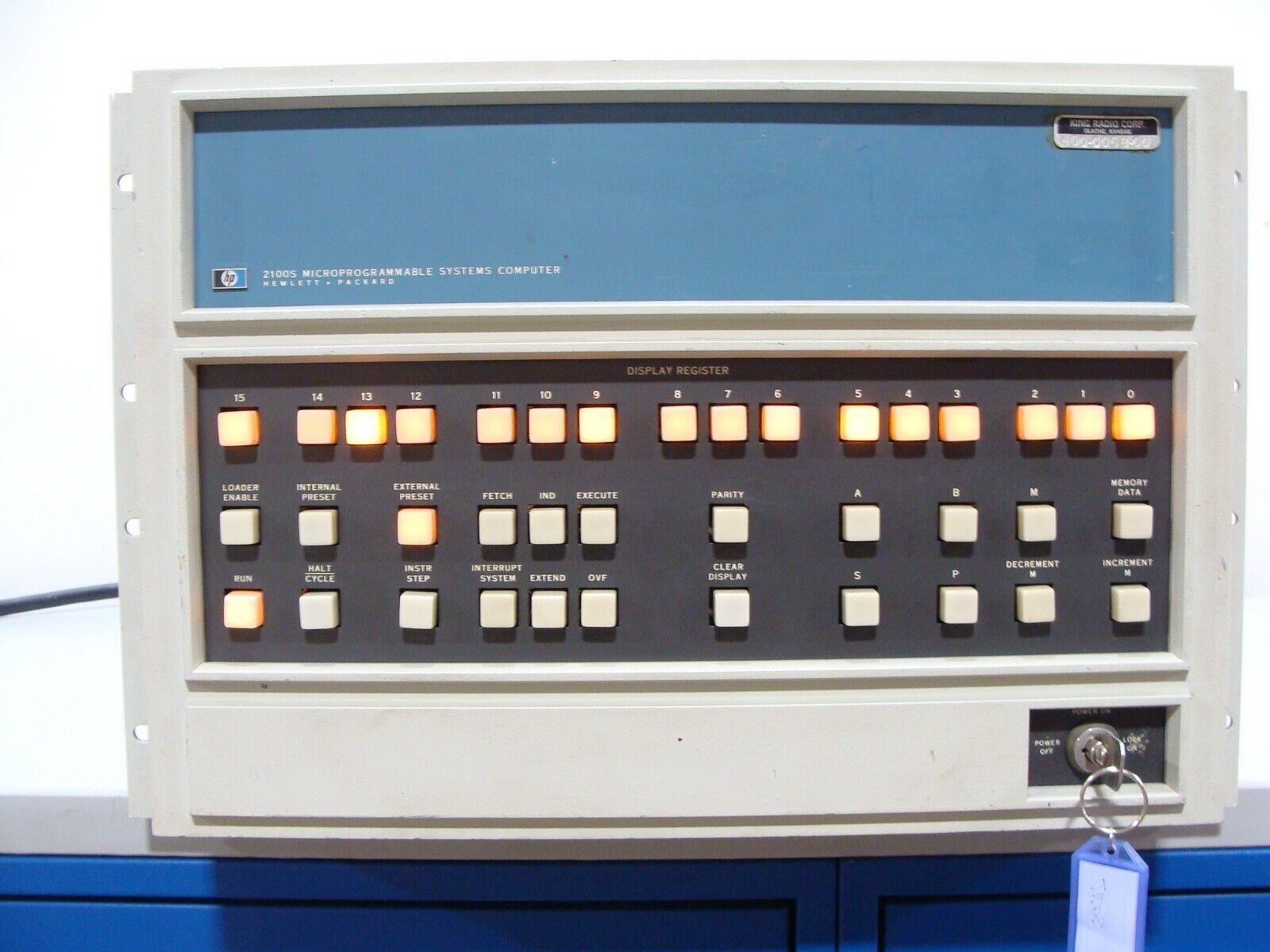 Vintage Hewlett Packard HP 2100S Microprogrammable Computer System Mainframe