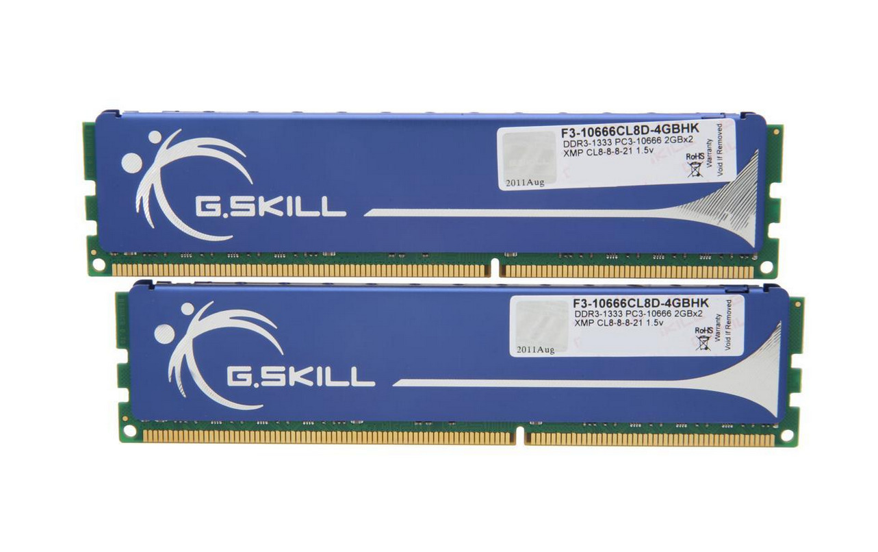 G.SKILL F3-10666CL8D-4GBHK 2GB DDR3 1333MHZ RAM 240pin Lot of 2