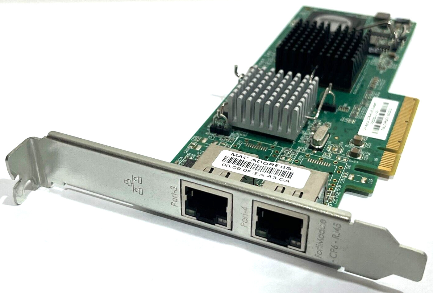 Fortinet Dual Port Gigabit Ethernet Network PCIe Card P05233-01-03 CP6-RJ45
