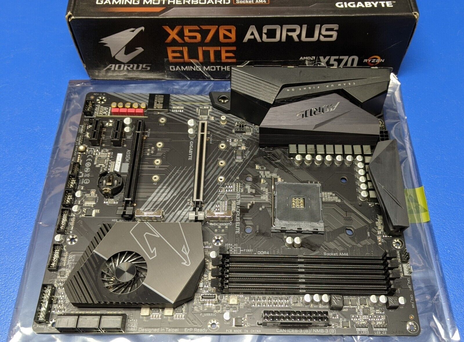 AS IS FOR PARTS - Gigabyte X570 AORUS Elite Gaming Motherboard for AMD Ryzen AM4