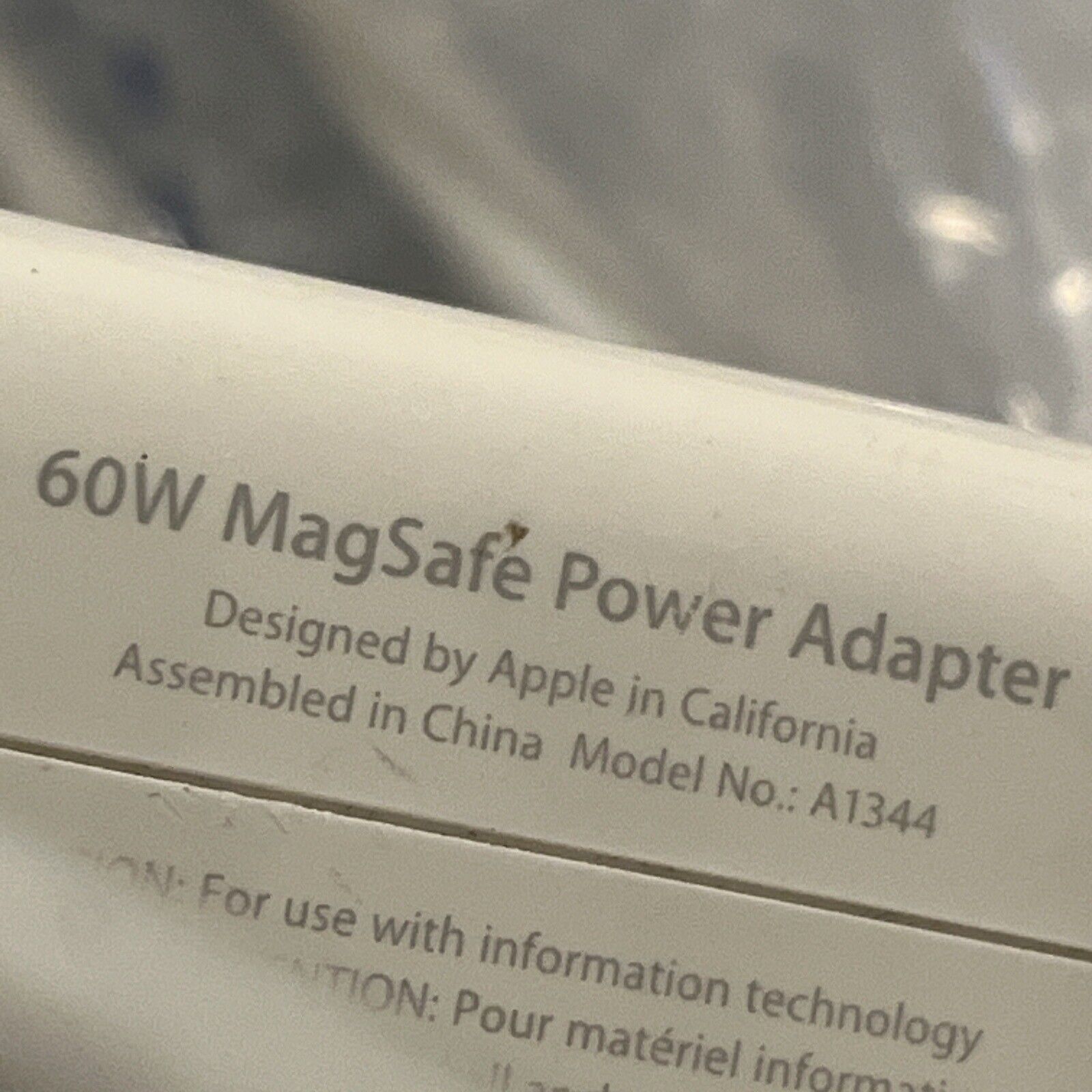 Apple 60W Magsafe Power Adapter A1344 Gently OEM Genuine
