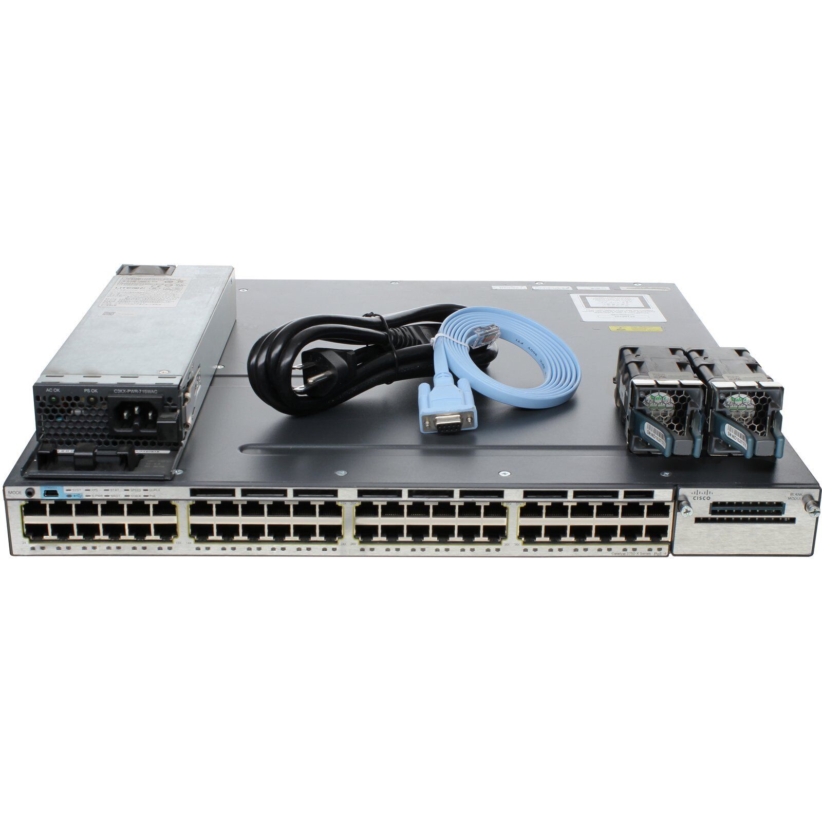 Cisco Catalyst WS-C3750X-48P-S 48P 1GbE 435W PoE+ Switch WS-C3750X-48P-S