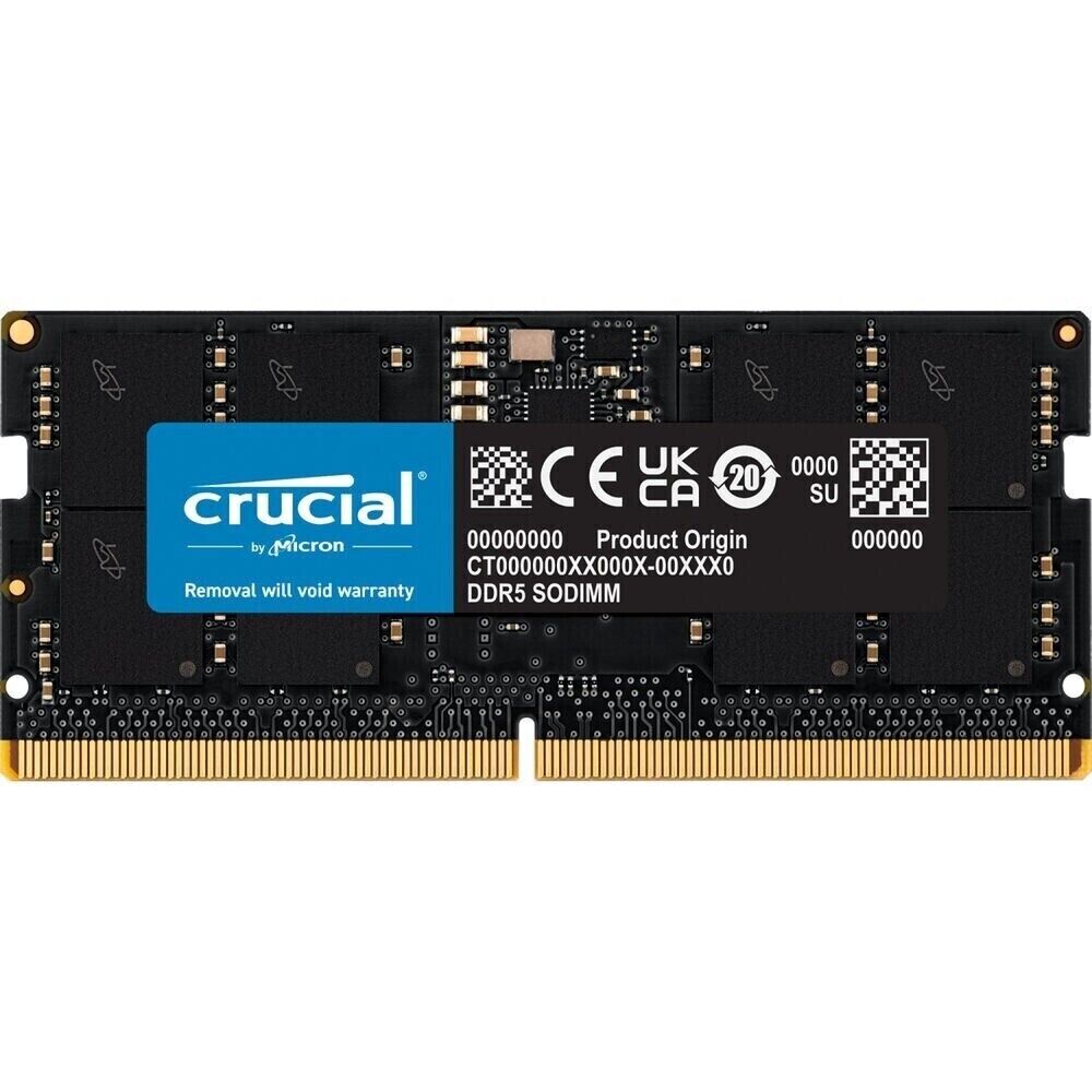 Crucial 32GB 262-Pin DDR5 SODIMM 4800 PC5-38400 Laptop Memory CT32G48C40S5