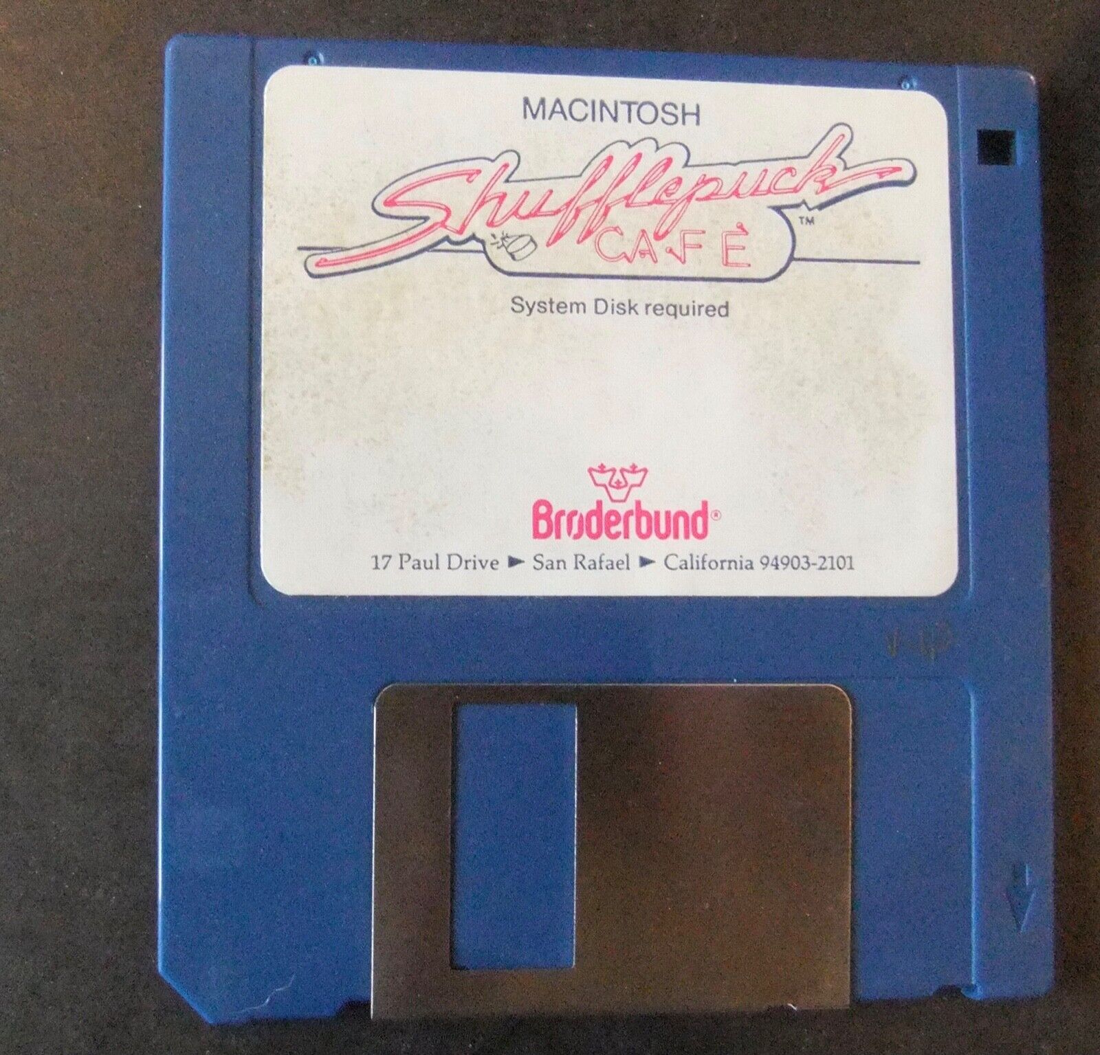 Vintage Macintosh Games ShufflePuck Cafe Disk