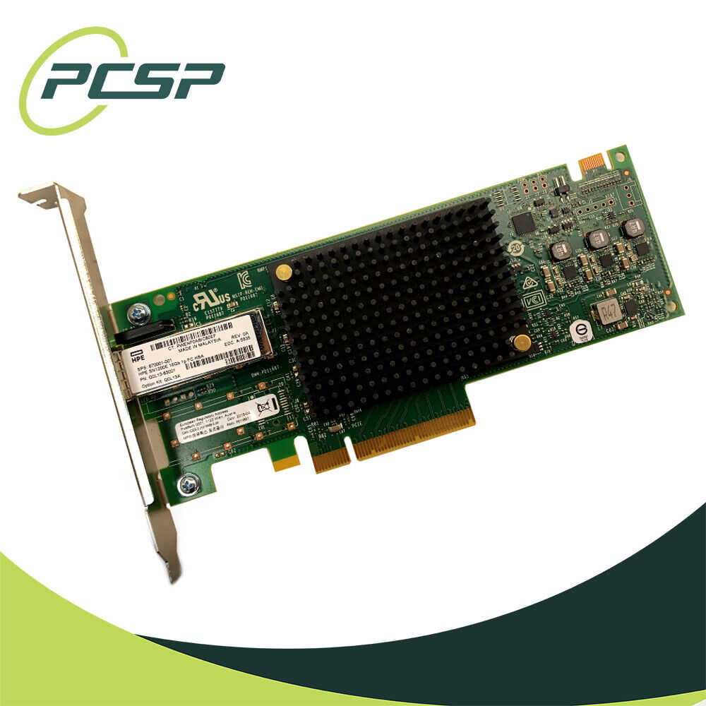 HPE SN1200E Single Port 16GB Fibre Channel PCIe HBA 870001-001