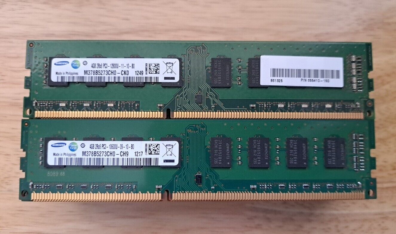 Lot Of 20 Samsung M378B5273CH0-CH9 4GB DDR3 Desktop Memory PC3-10600U. #X498
