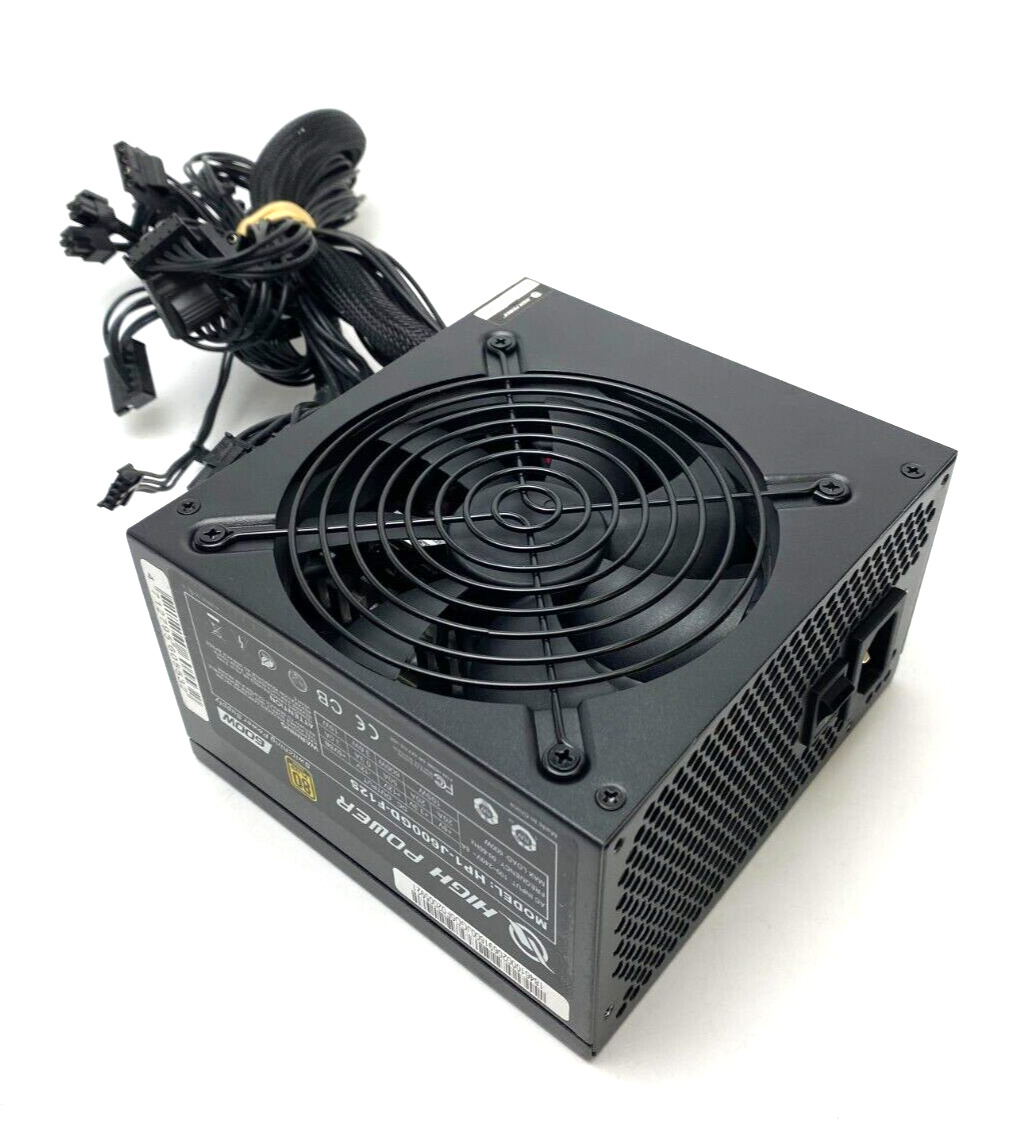 HIGH POWER 80 + PLUS GOLD ~600W~ POWER SUPPLY PSU HP1-J600GD-F12S ~TESTED~