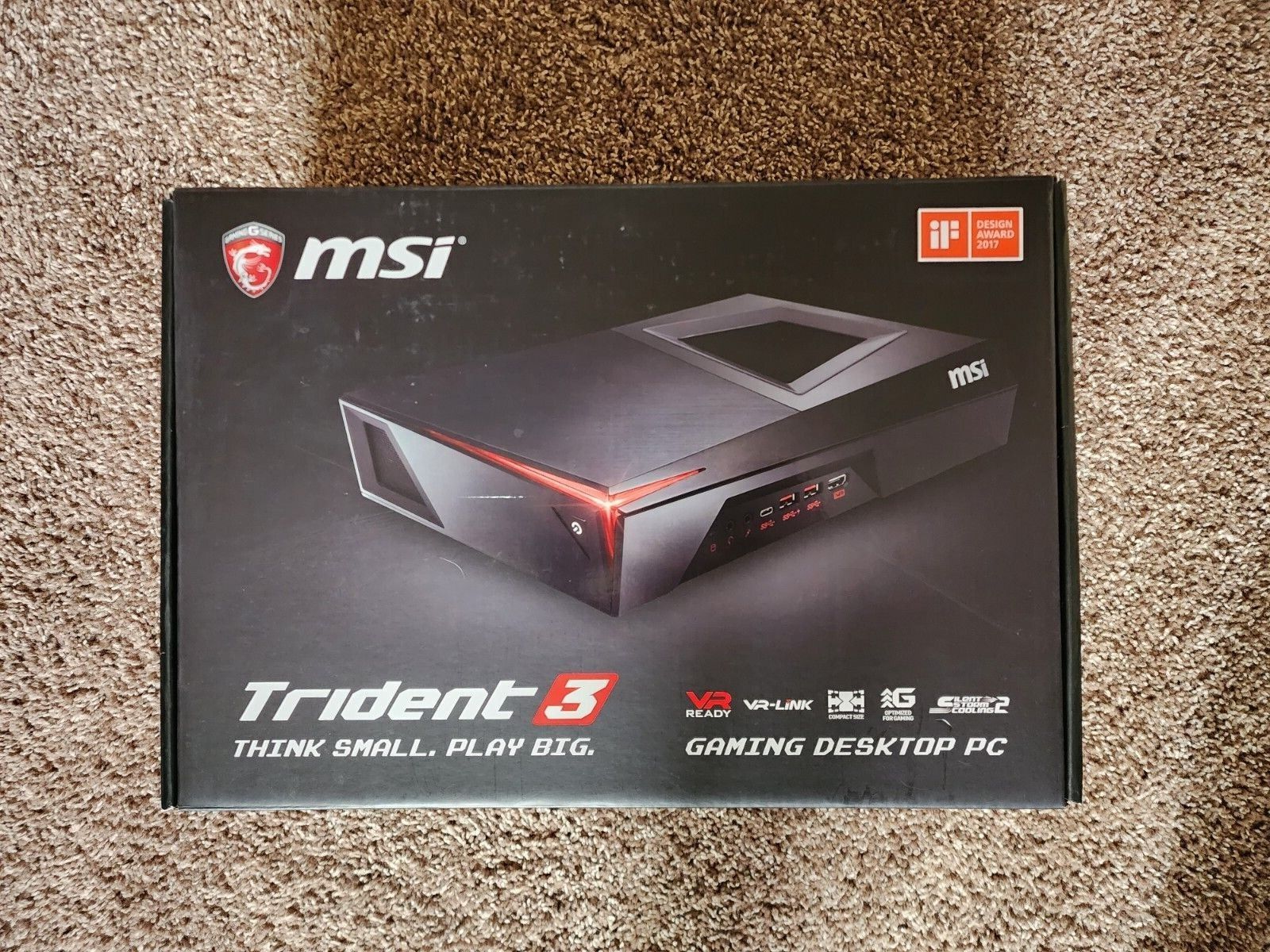 MSI Trident 3 Gaming PC Intel Core i5-7400 16GB RAM Win10 GTX 1060 GPU