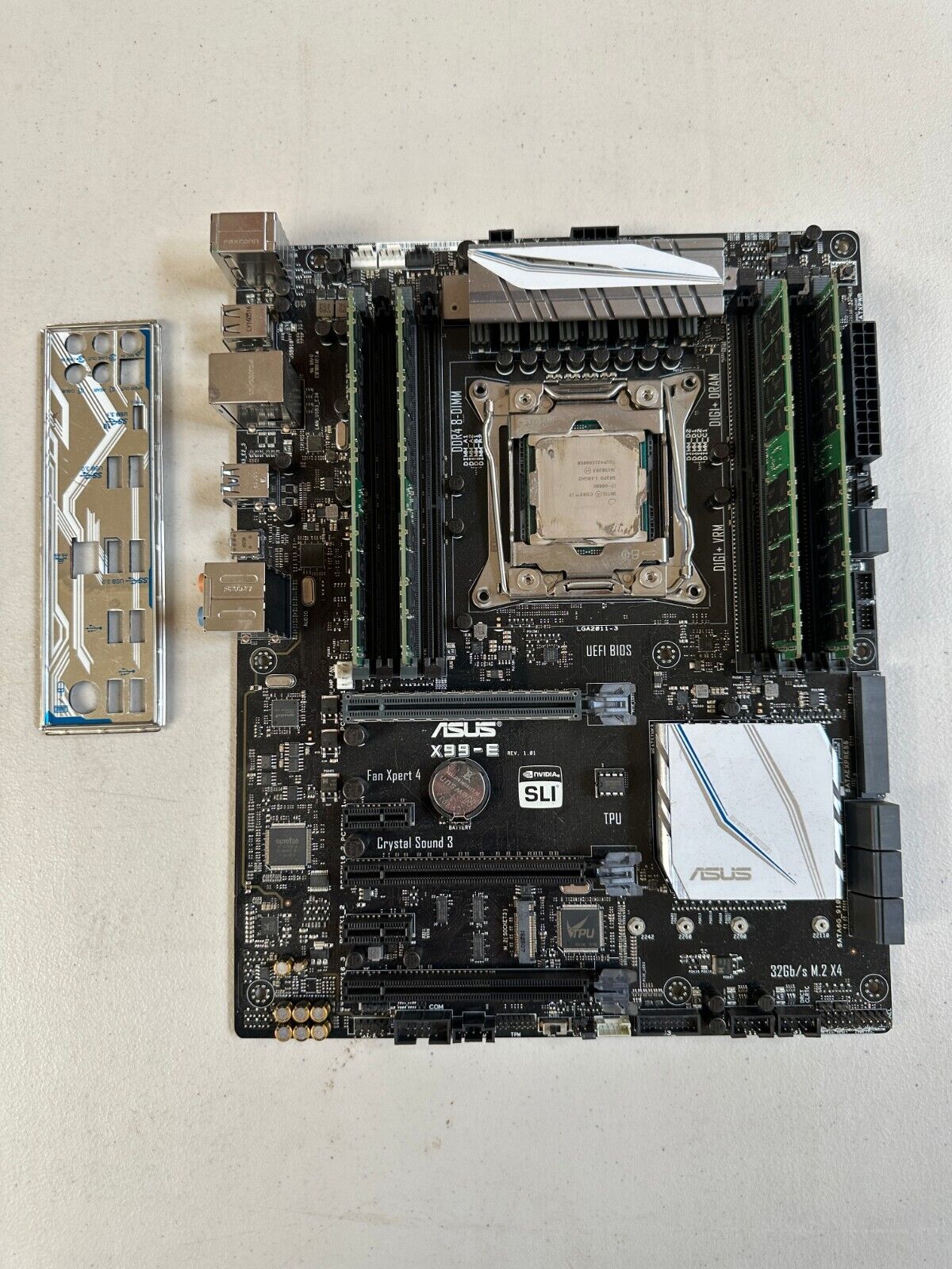 Asus X99-E + i7-6800K + 64GB  RAM DDR4 ATX Motherboard  LGA 2011-v3