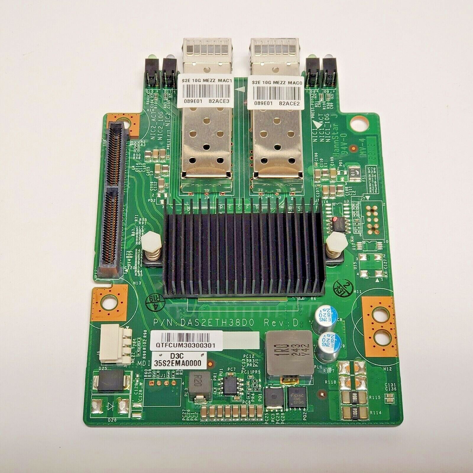 HANNSTAR DAS2ETH38D0 94V-0 2 PORT 10GB/S RAID CONTROLLER CARD