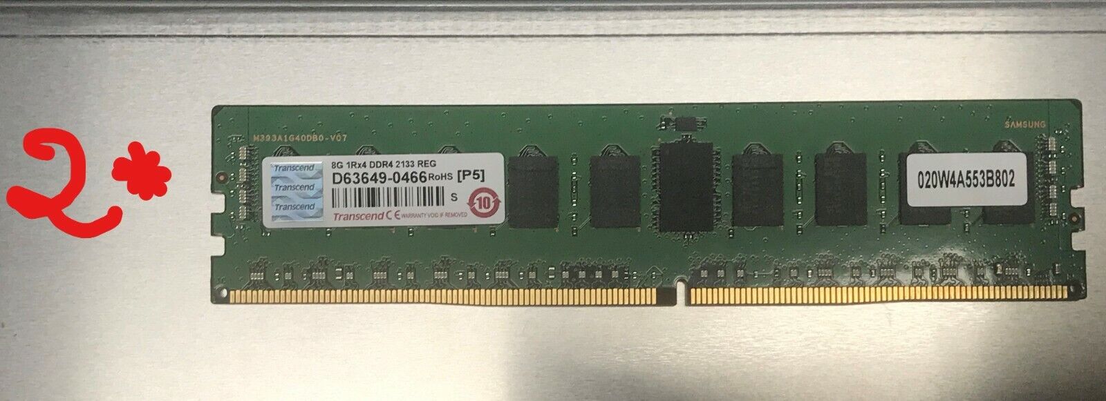 CPAC-RAM16GB-15400  Memory Kit 16G (2x 8GB) Kit for 15400 Appliances New Pulled