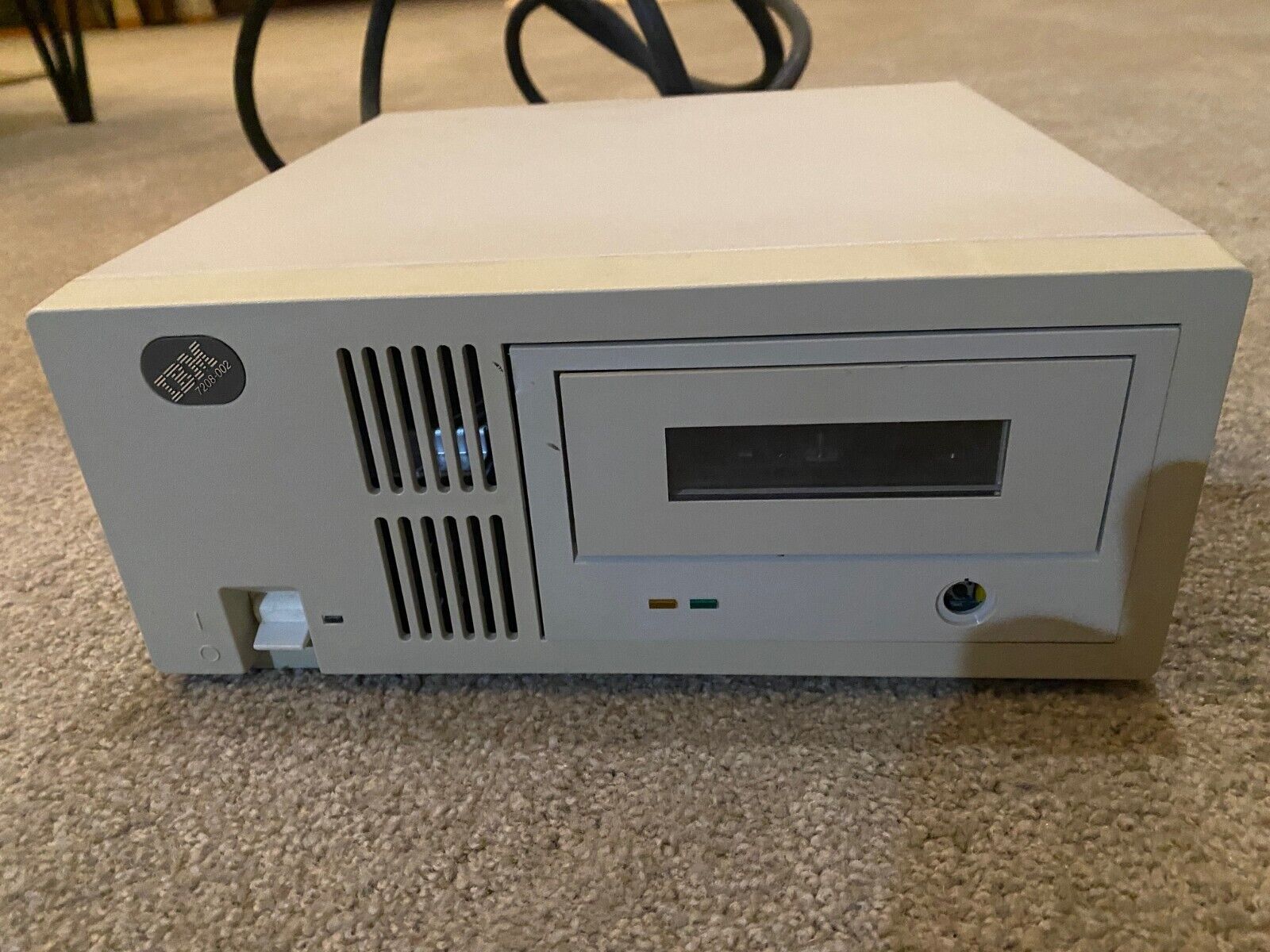 Vintage IBM 7208-002 External 8MM Tape Drive for AS/400 