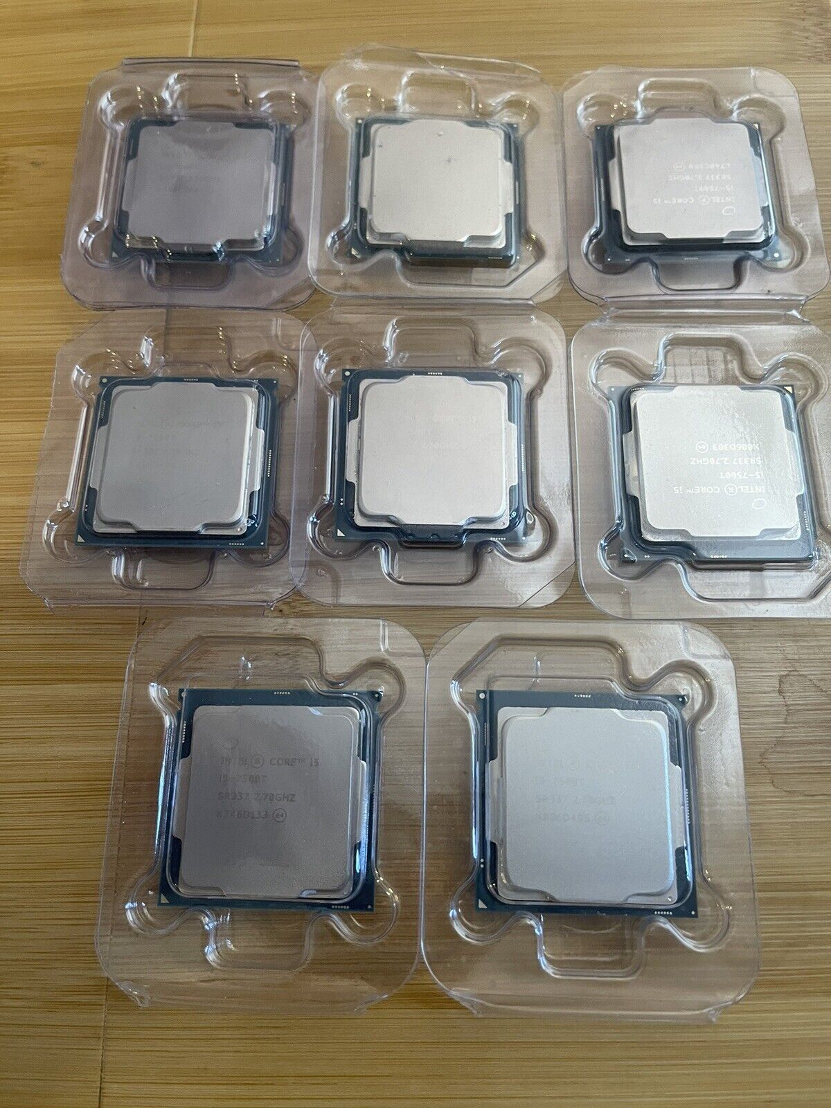 Lot Of 8 Intel Core i5-7500T - 2.7 GHz Quad-Core (SR337) Processor L/N 111