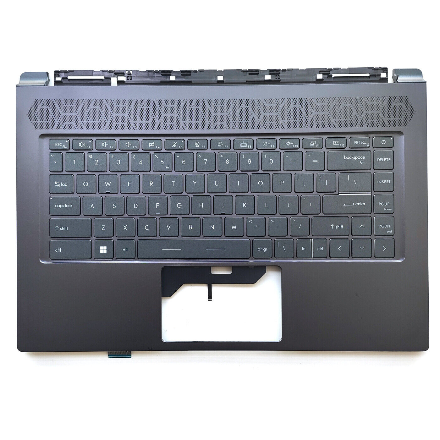 New For MSI Delta 15 A5EFK MS-15CK Palmrest Keyboard Backlit Blue US