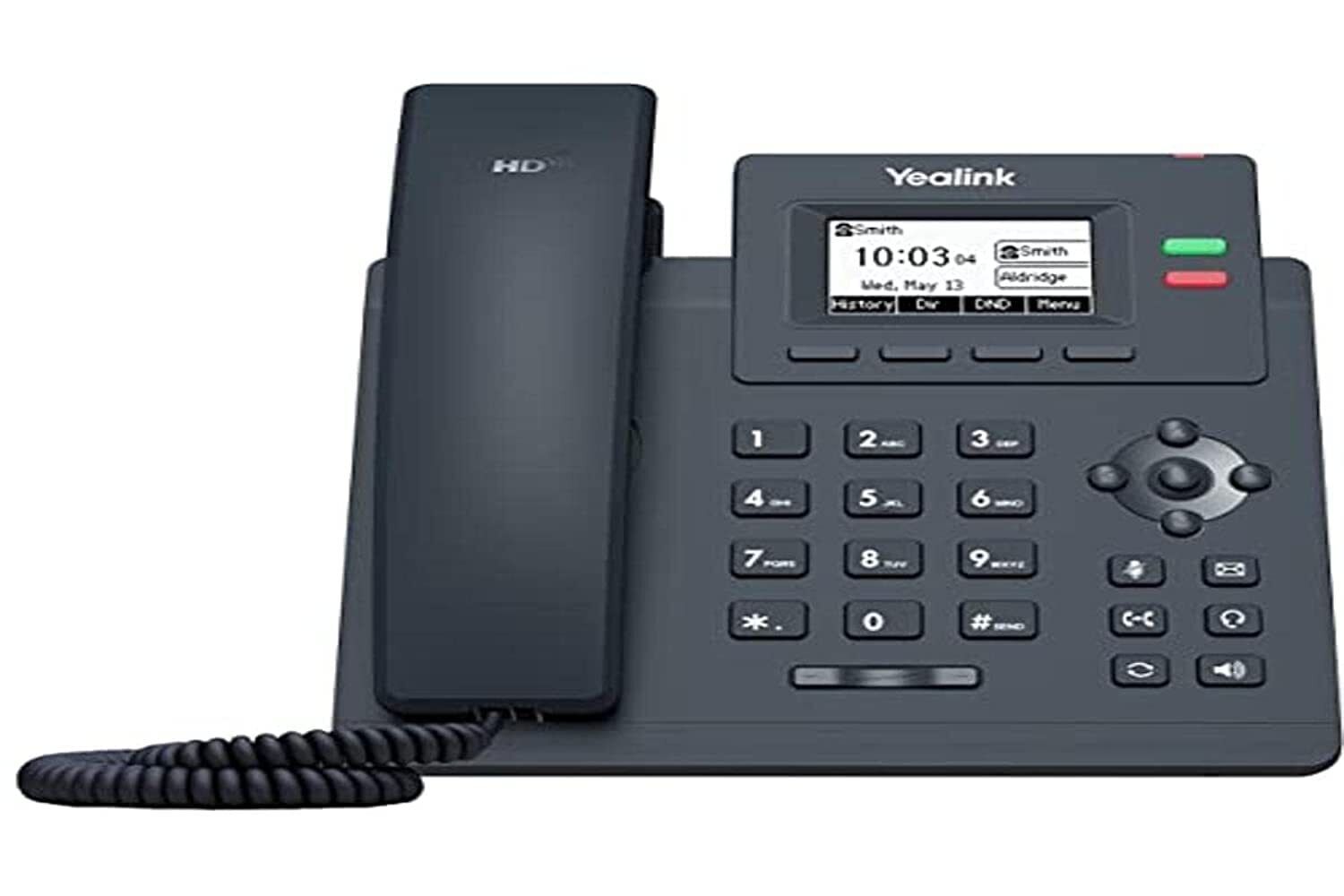 Yealink T31P IP Phone, 2 VoIP Accounts. 2.3-Inch Graphical Display. Dual-Port