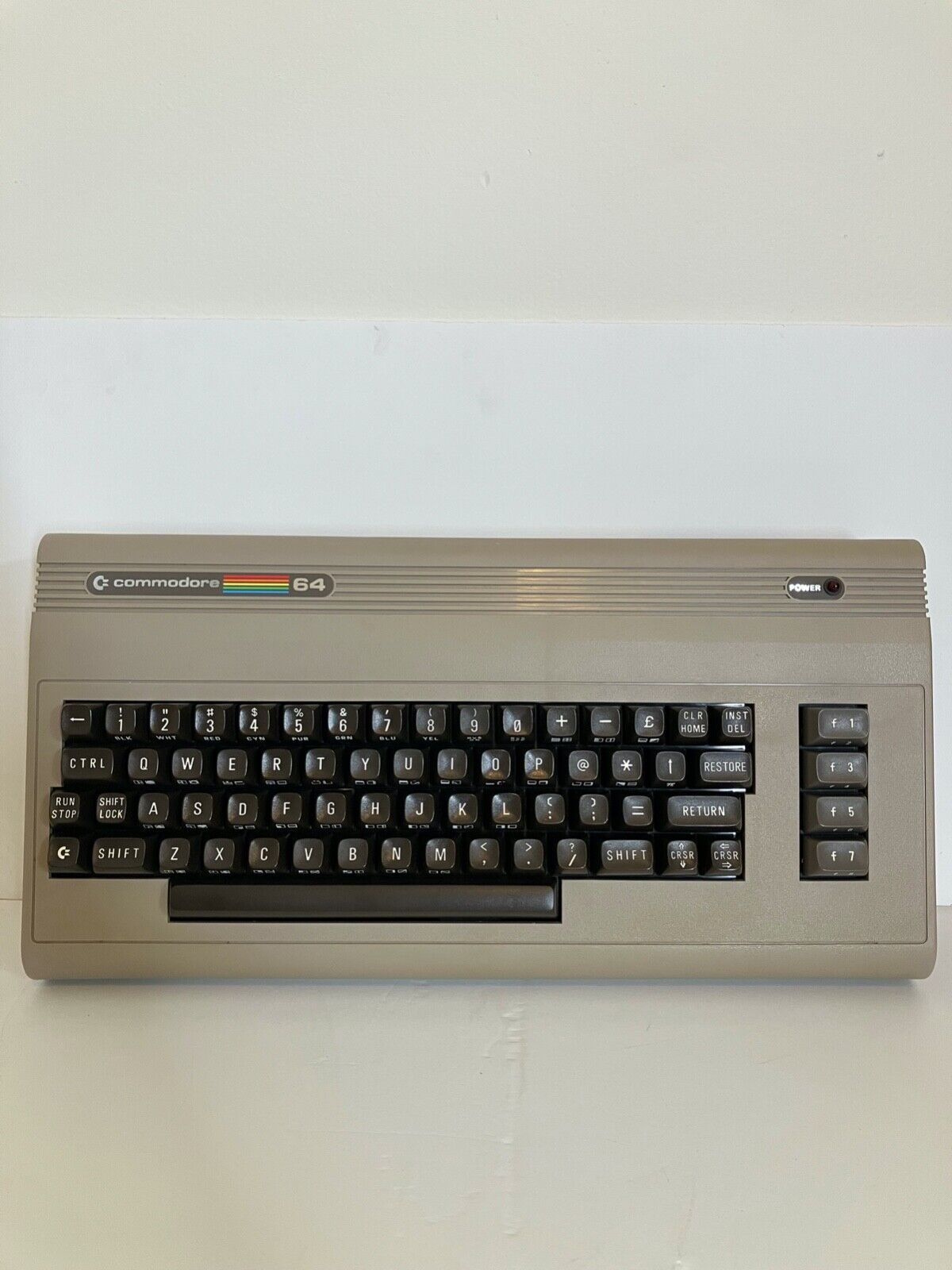 Commodore 64 Computer AS Is Powers On Great Condition Power Supply Not Included
