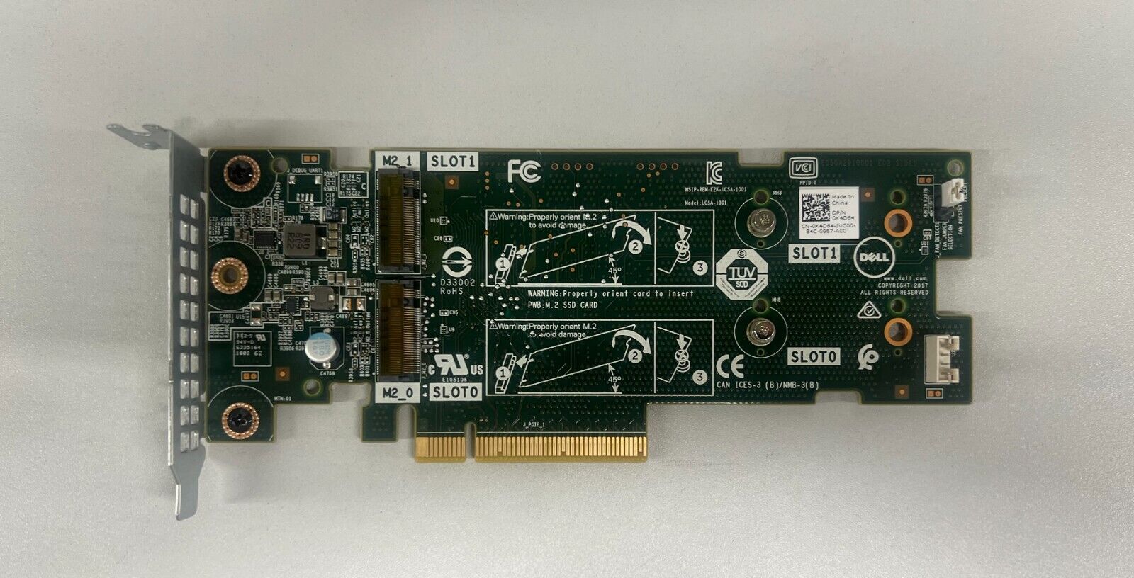 K4D64 DELL PCIE 2x M.2 SLOTS BOSS-S1 STORAGE ADAPTER CARD