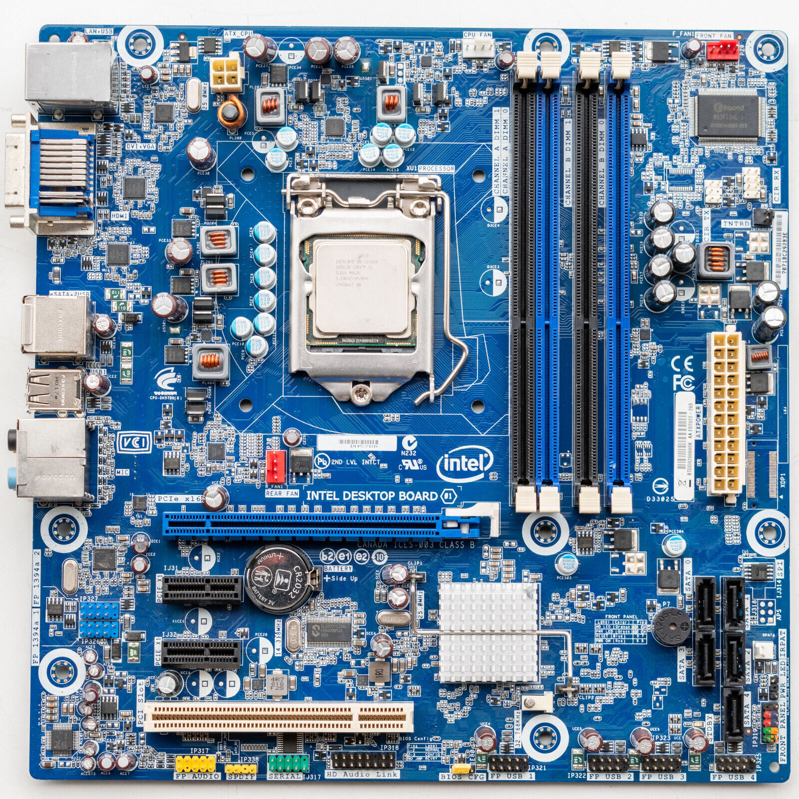 1st Gen Intel DH57DD LGA1156 H57Motherboard MicroATX DDR3 i5-650 Updated BIOS