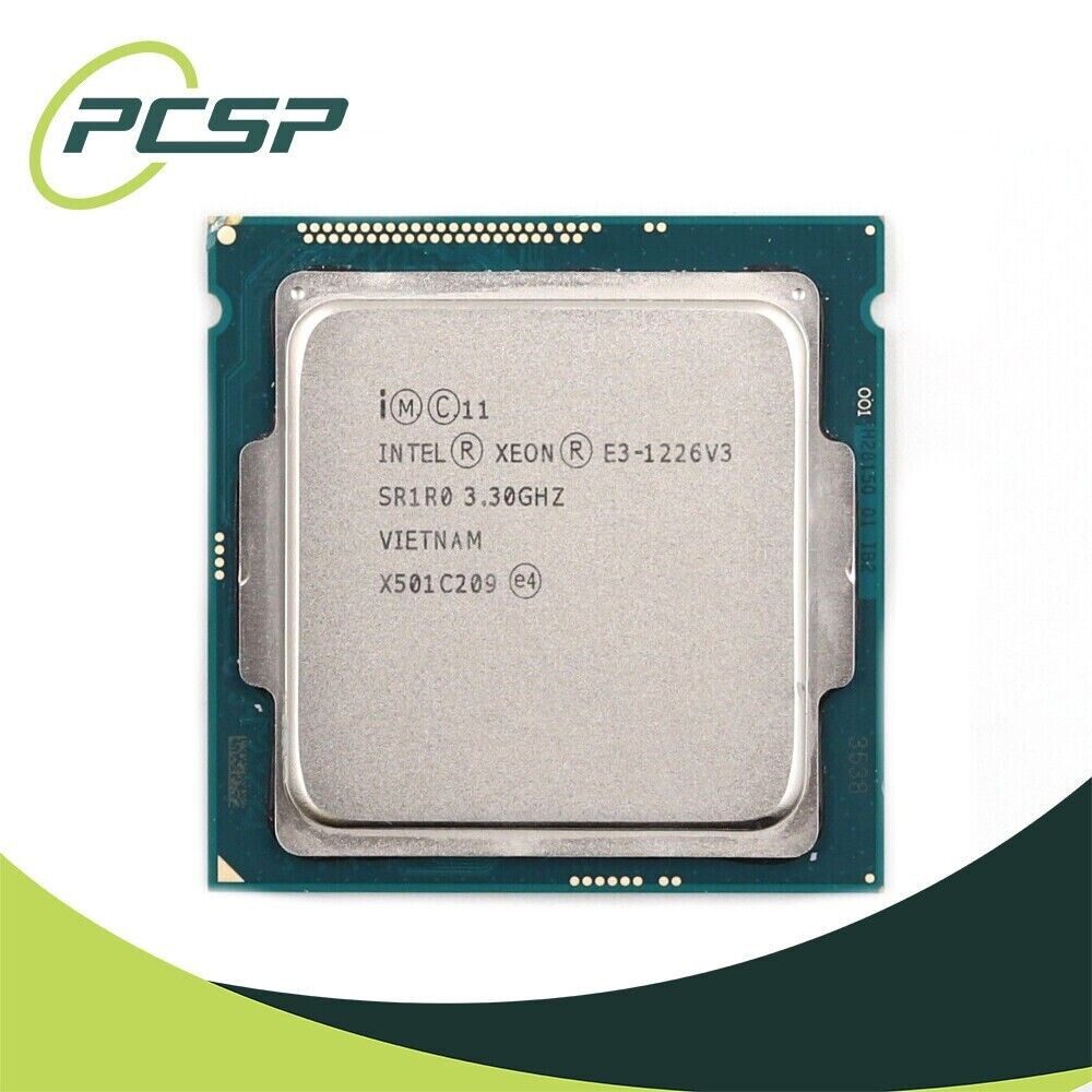 lot of 2 Intel Xeon E3-1226 v3 SR1R0 3.30GHz 8M Quad Core LGA1150 CPU Processor