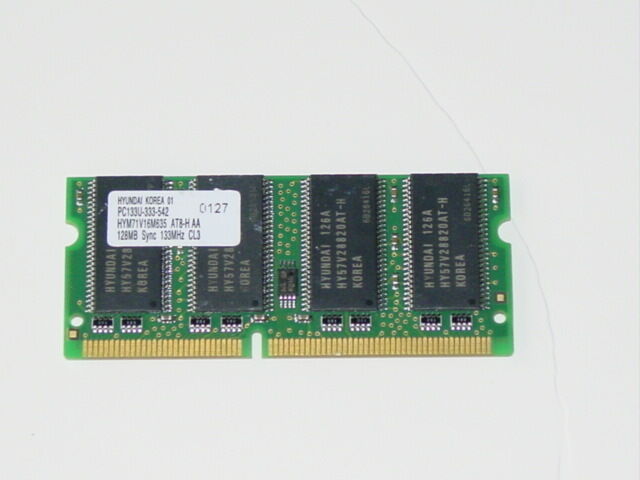 Hyundai 128mb 133MHz PC133 SDRAM SODIMM Memory HYM71V16M635 hp pavilion omnibook