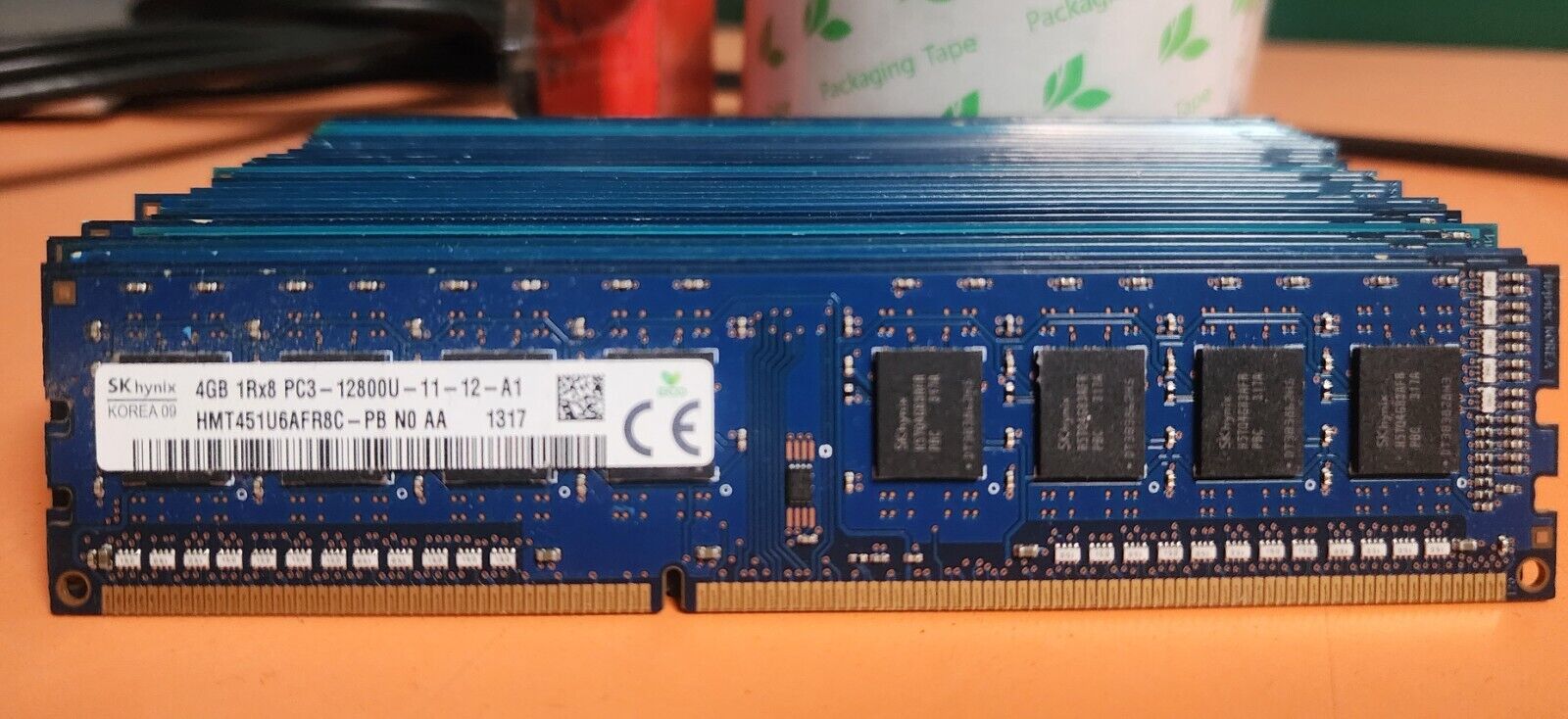 Lot of 25 SK Hynix 4GB 1Rx8 PC3-12800U DDR3 1600 MHz Desktop RAM HMT451U6AFR8C