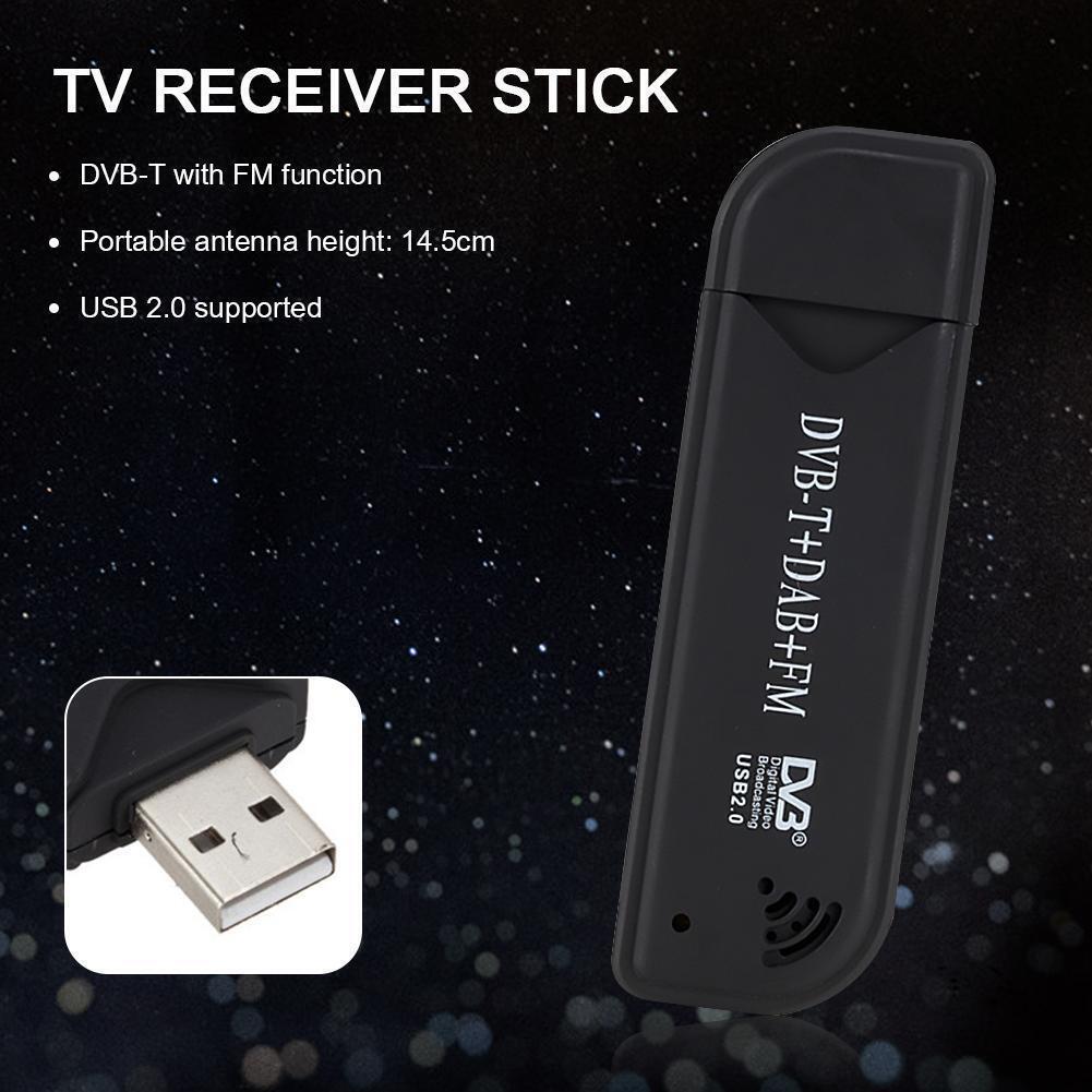 DVB-T DAB FM USB 2.0 Stick Digital TV Antenna Receiver SDR Video Dongle