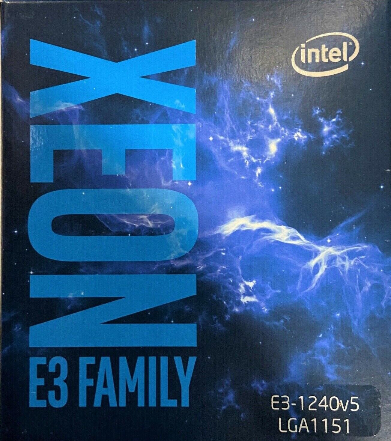 Intel BX80662E31240V5 SR2LD Xeon Processor E3-1240 v5 8M Cache, 3.50 GHz NEW